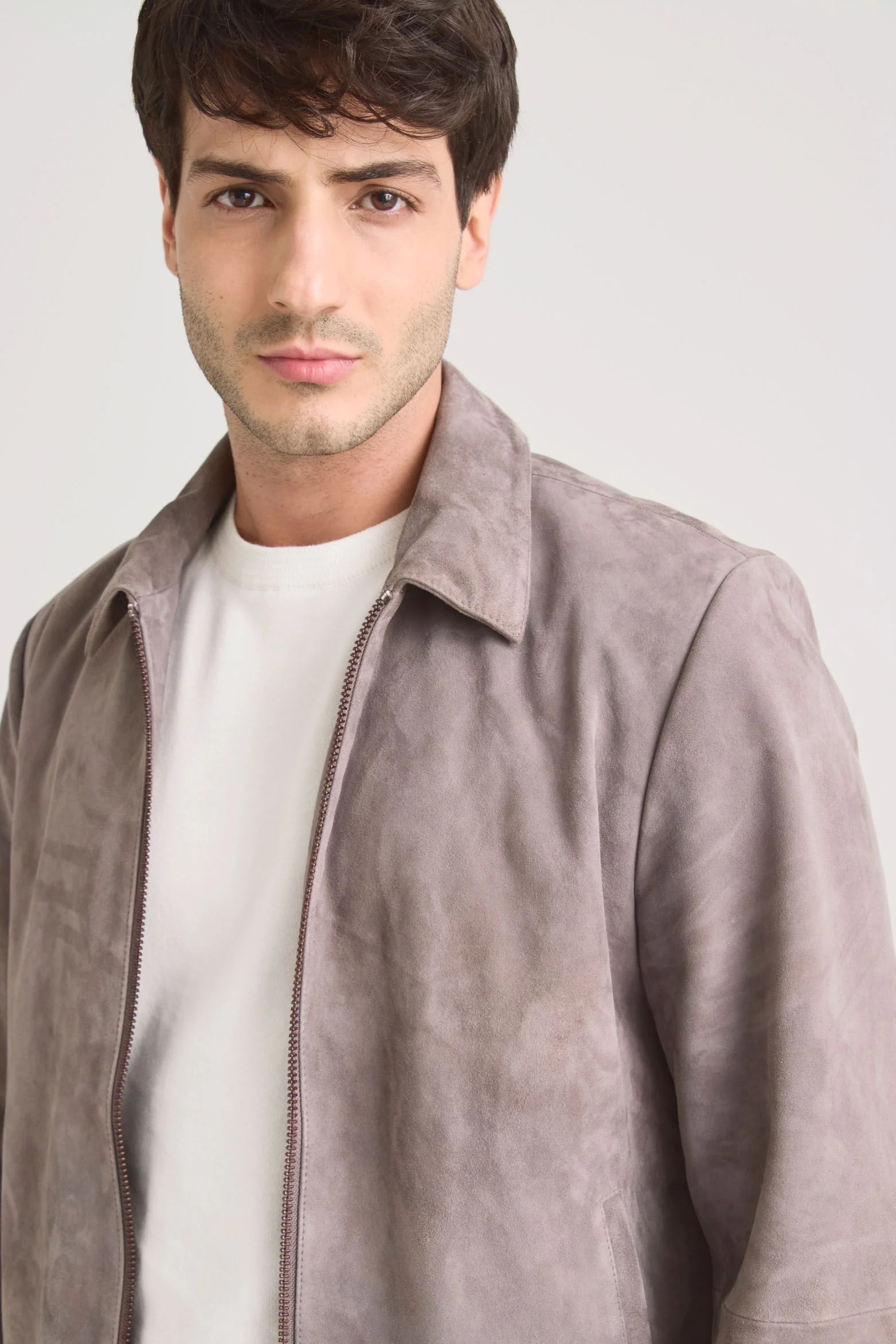Trivoli Suede Leather Jacket Slim Fit - Image 3