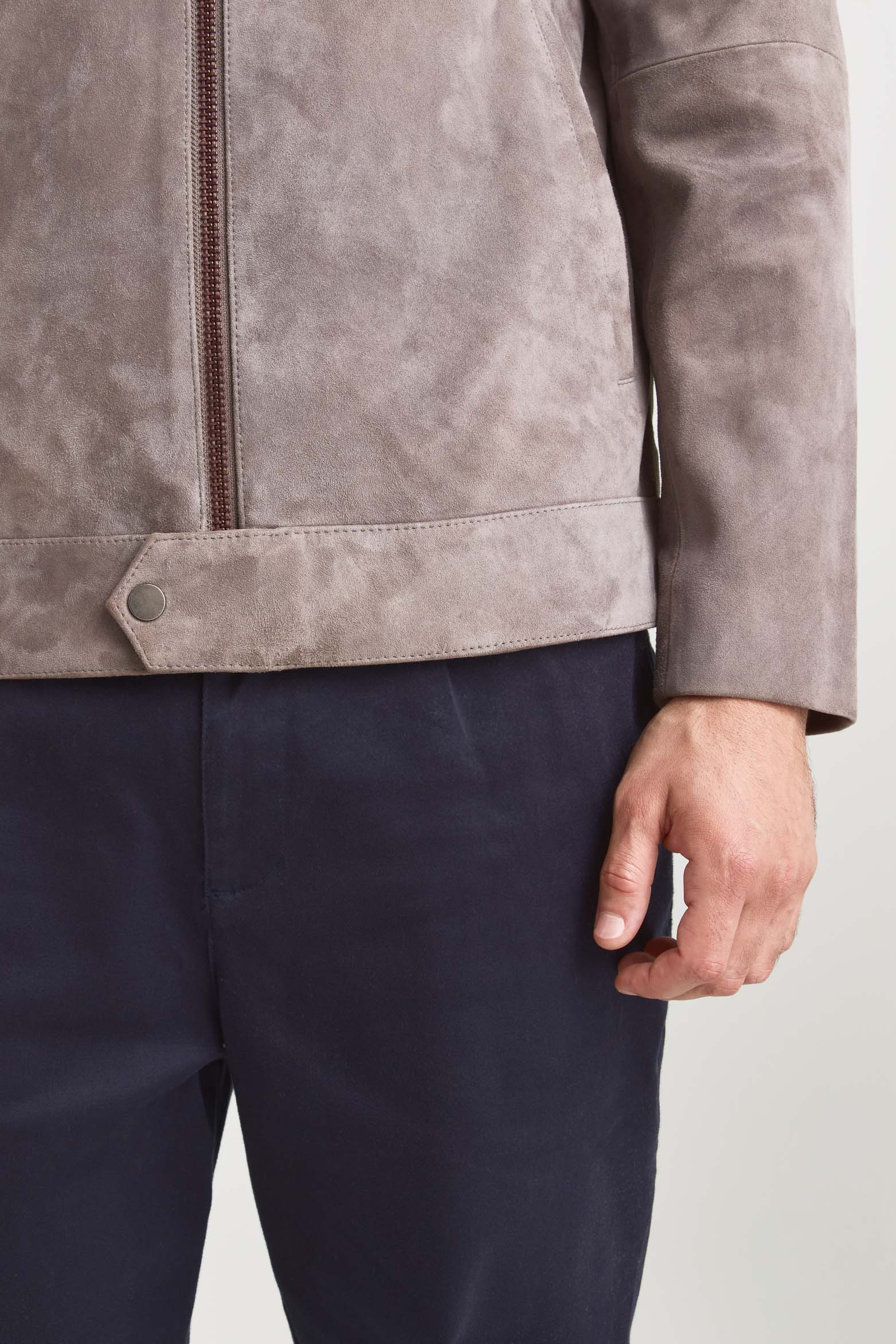 Trivoli Suede Leather Jacket Slim Fit - Image 5