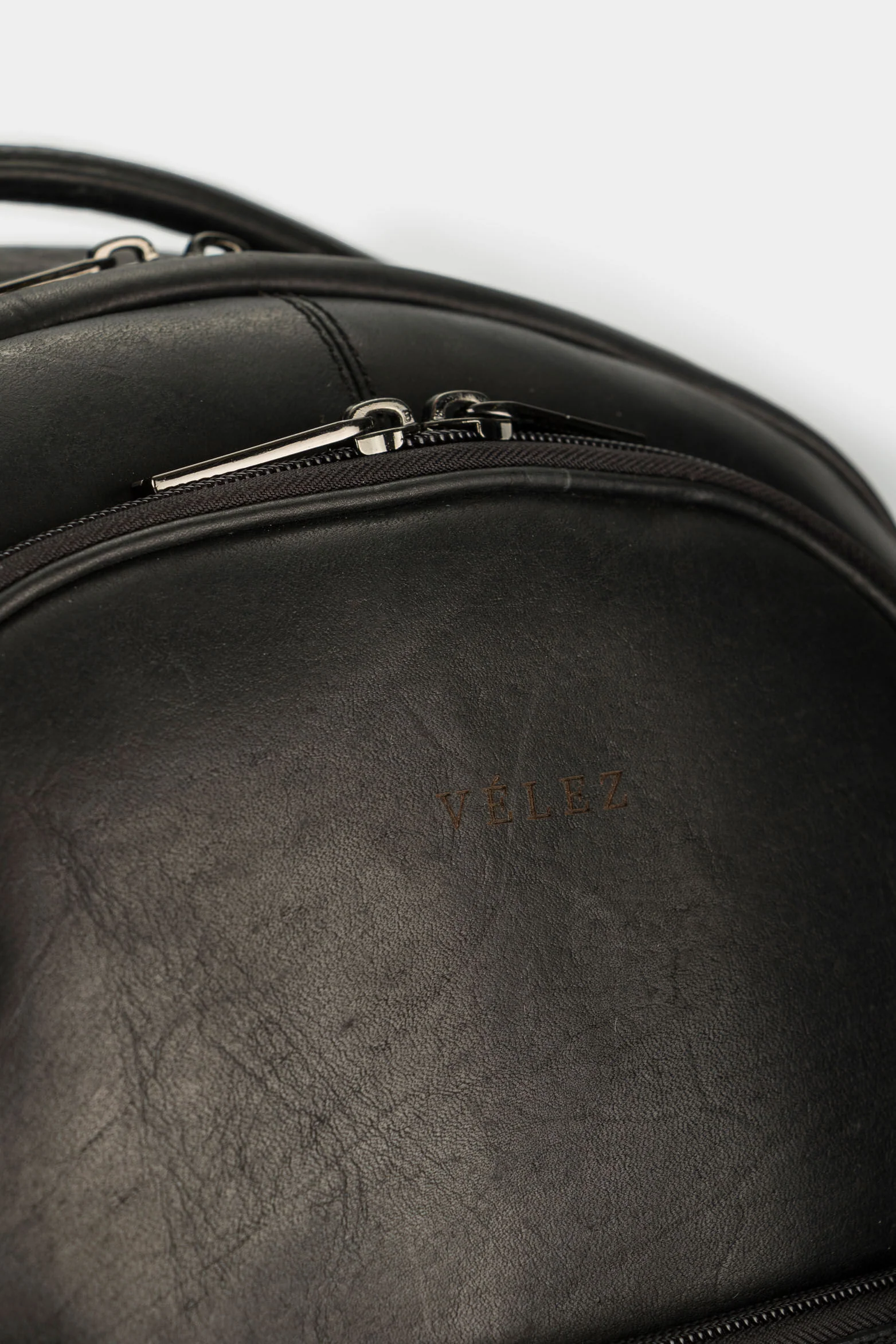 Tropical Leather Backpack in Black - Image 6