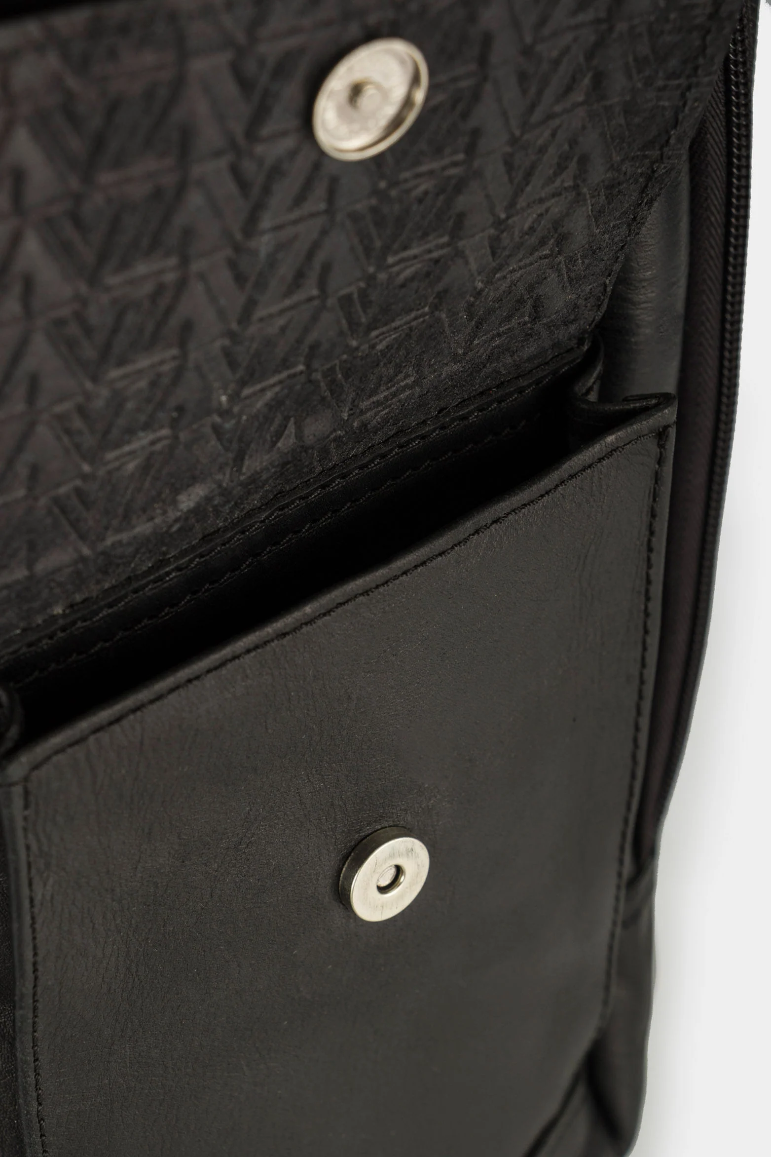 Tropical Leather Backpack in Black - Image 7