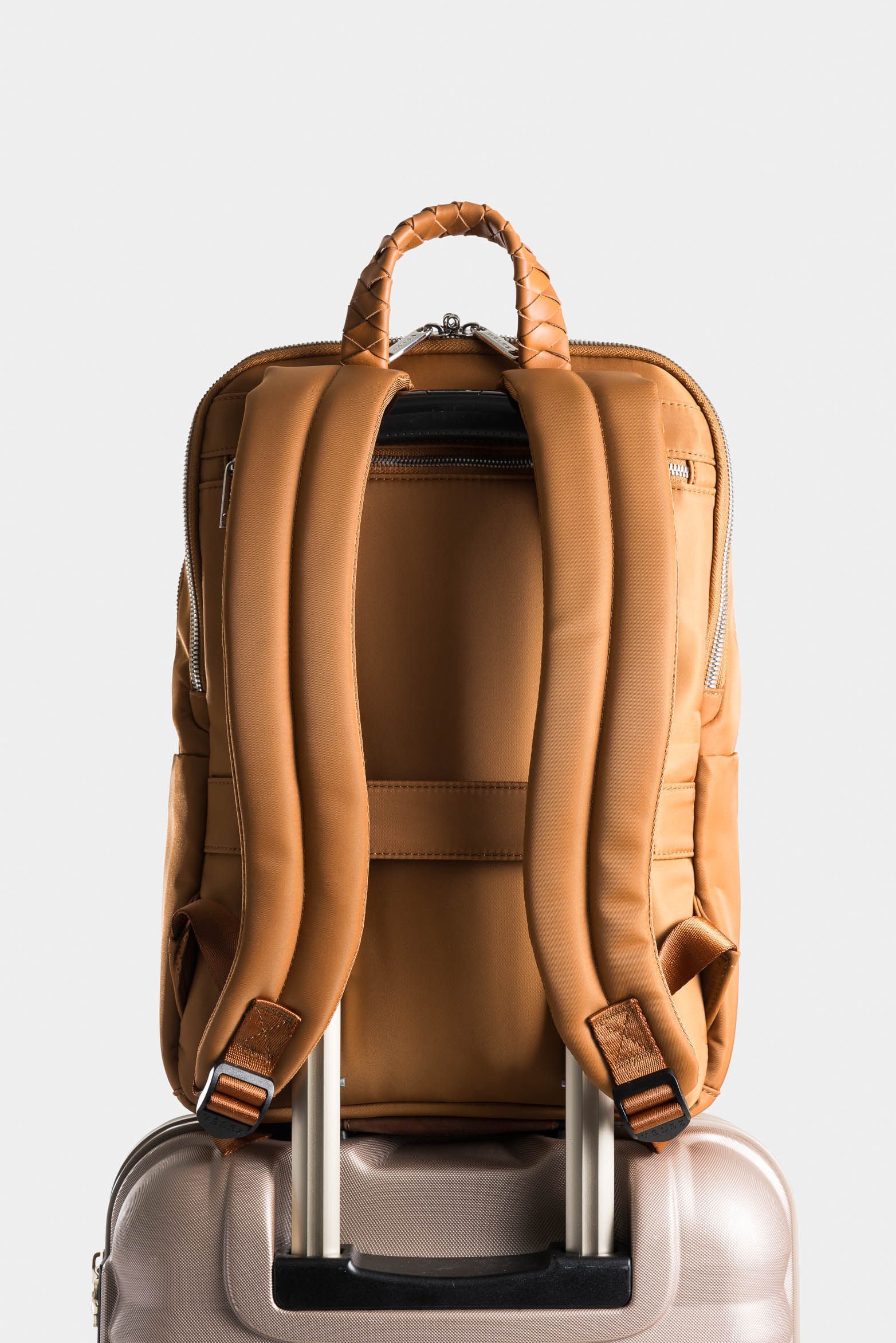 Tula Ryn Recycled Nylon Backpack with Braided Handle for Women - Image 3