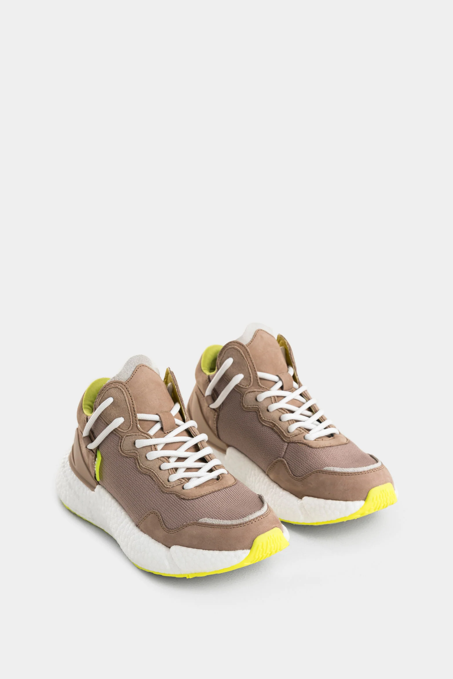 Urban Silhouette Bolet Leather and Canvas High-Top Sneakers for Women - Image 2