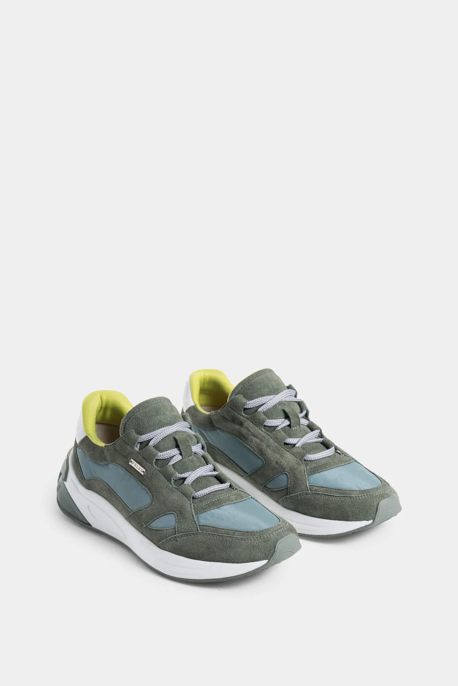 Urban Silhouette Suede and Canvas Sneakers for Women - Image 2