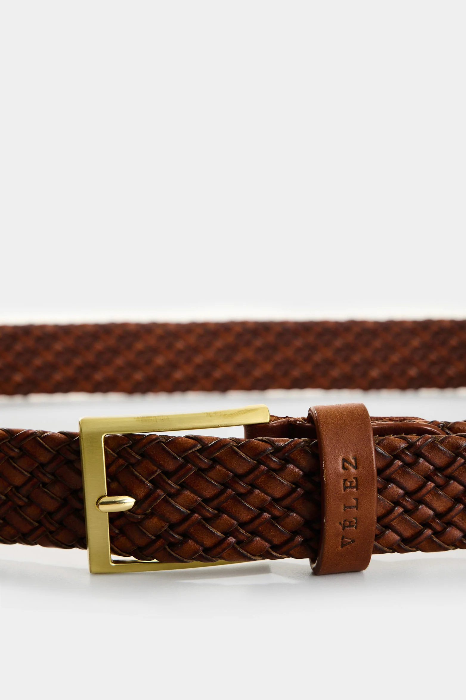 Vega Men's Braided Leather Belt - Image 4