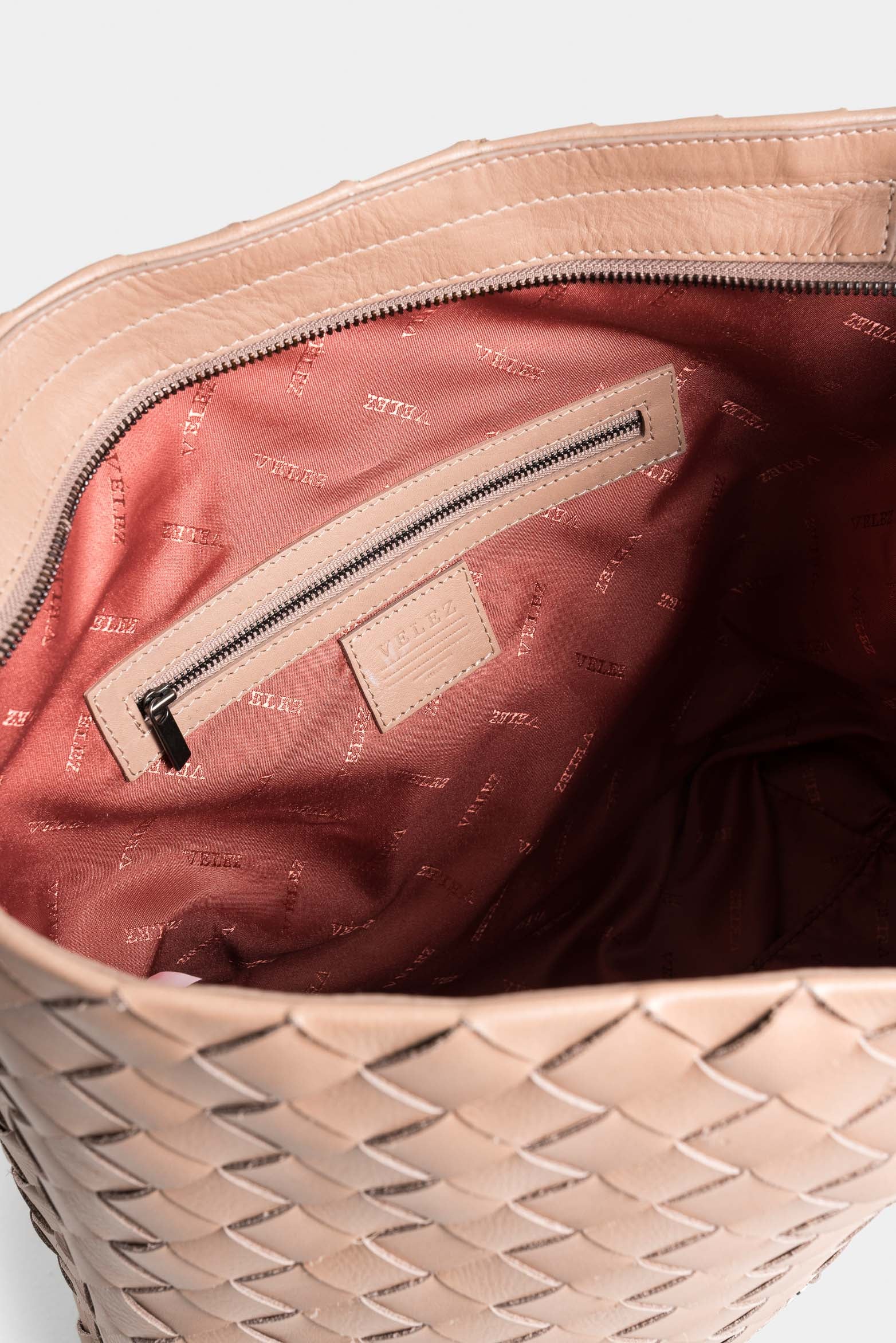 Venus Artisan Woven Leather Shopping Bag for Women - Image 5