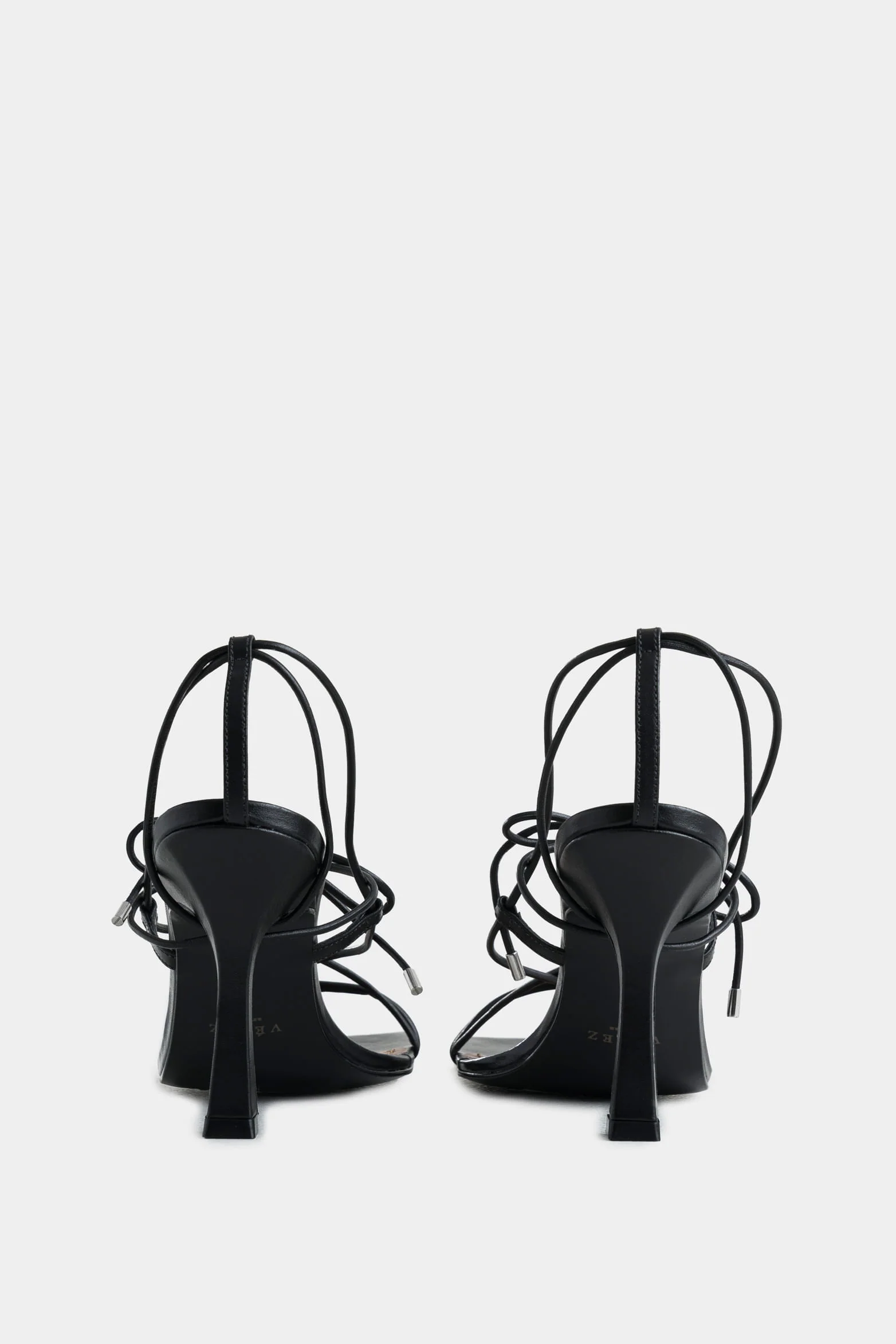 Vice Leather Heeled Sandals for Women, Knotted - Image 3