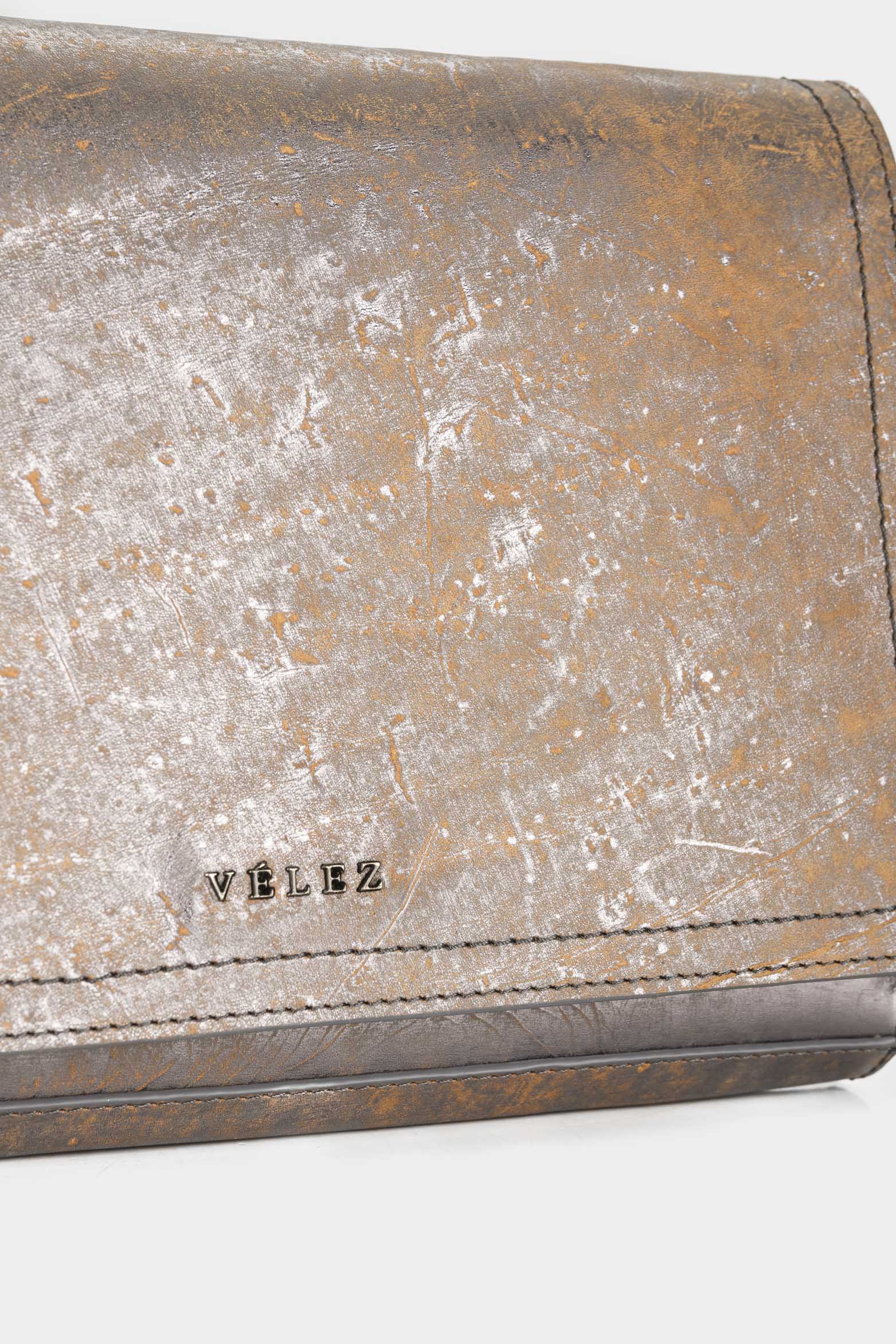 Women’s Abi Metallized Leather Bowling Bag - Image 5