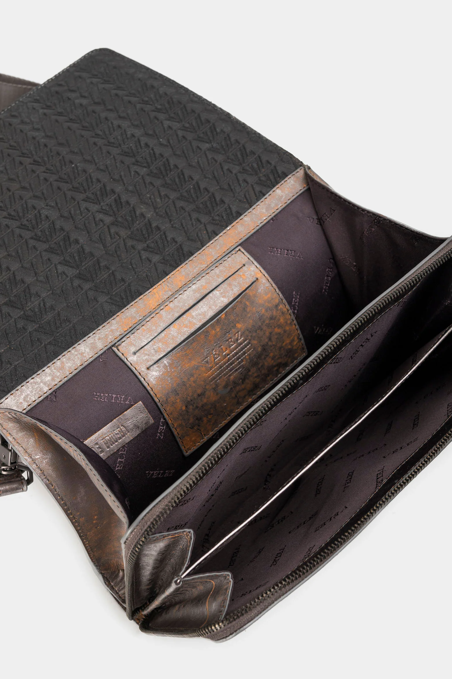 Women’s Abi Metallized Leather Bowling Bag - Image 6