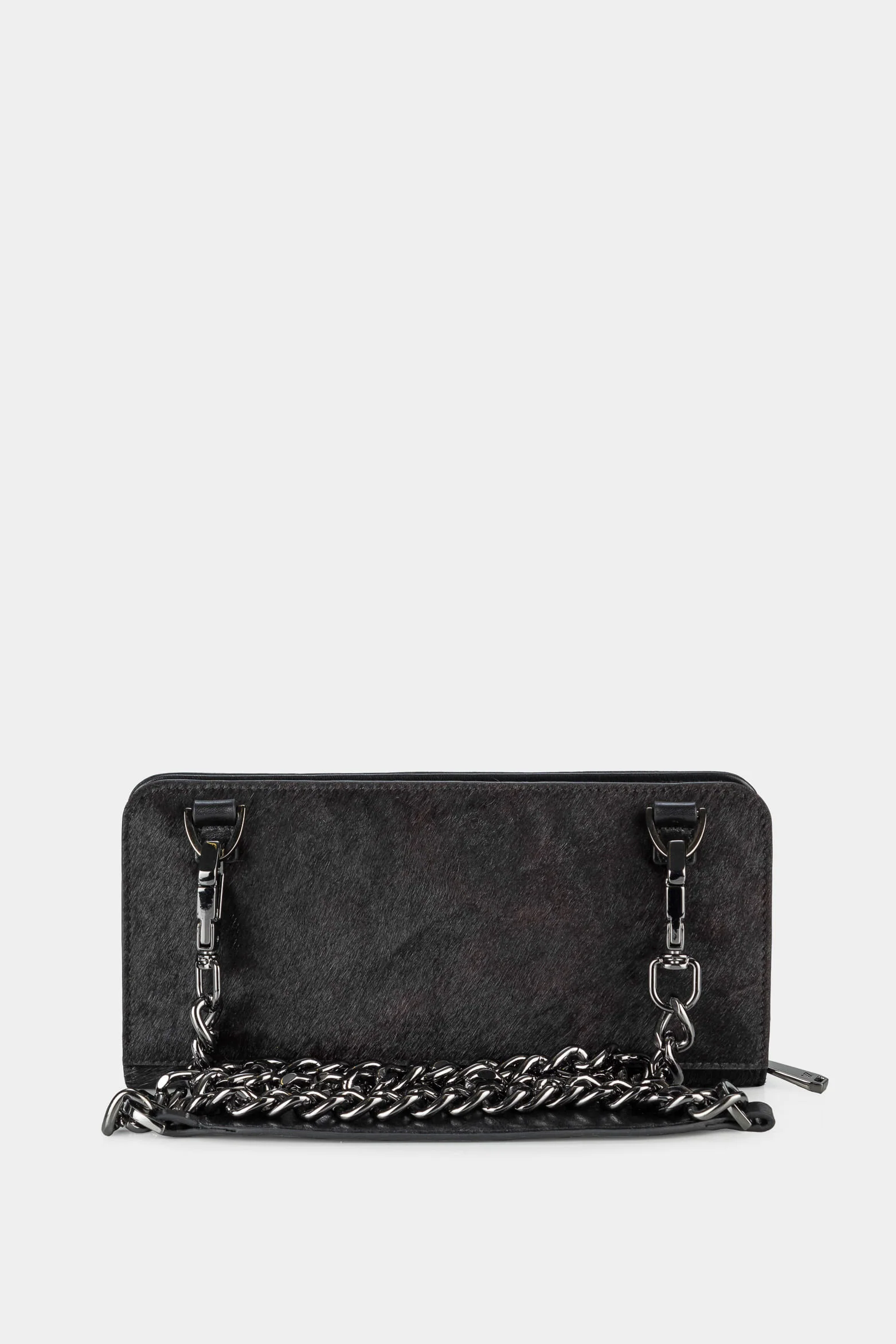 Women’s Angola Zip-Around Leather Wallet with Removable Chain Strap - Image 3