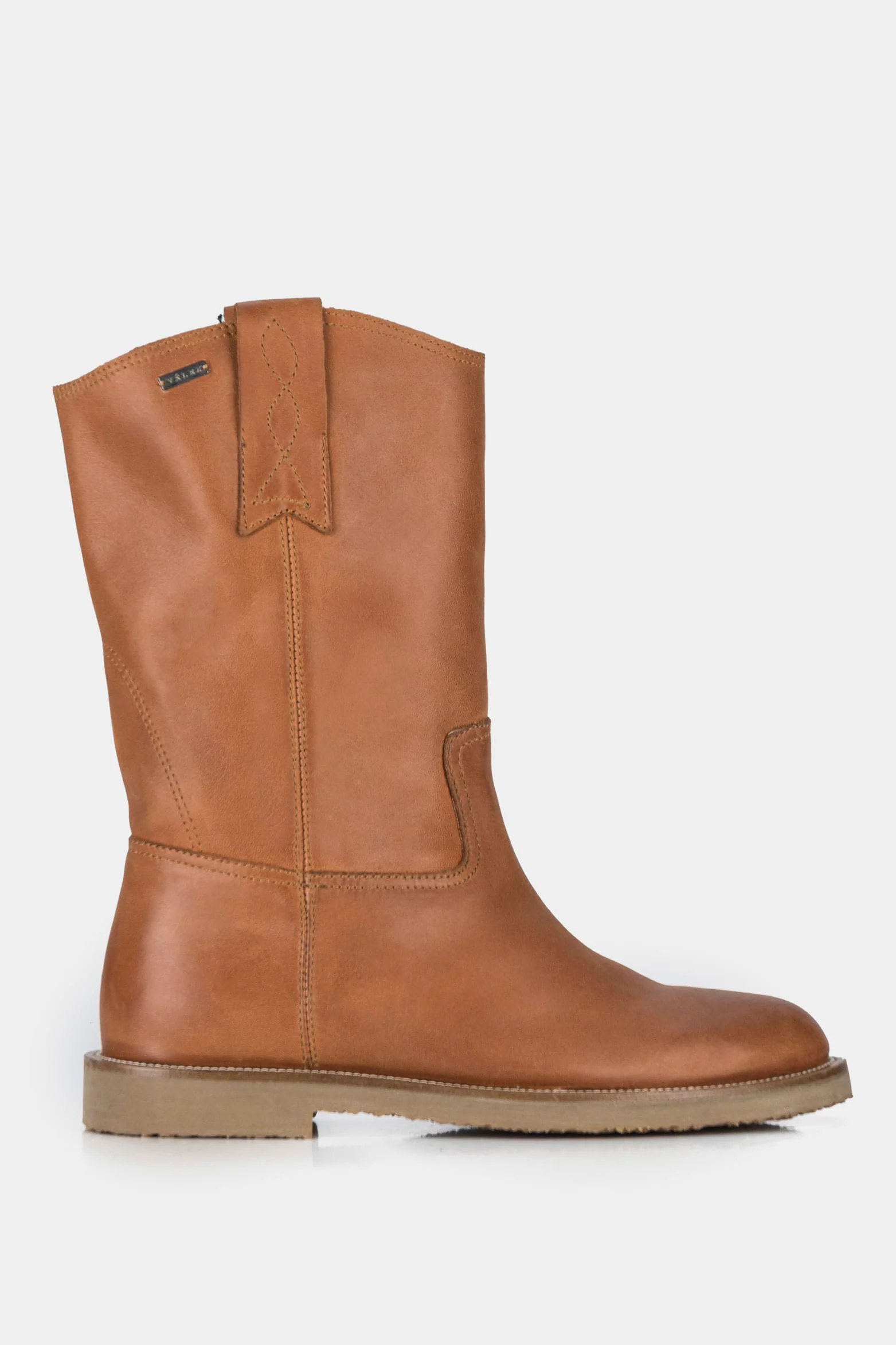 Women’s Arezzo Leather Ankle Boots with Decorative Embroidery