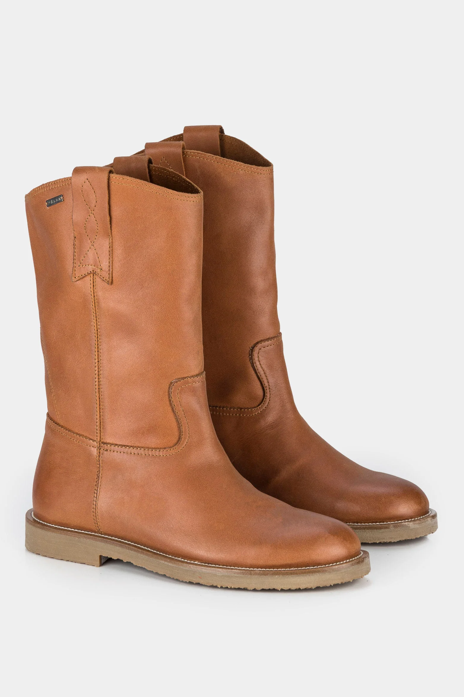 Women’s Arezzo Leather Ankle Boots with Decorative Embroidery - Image 2