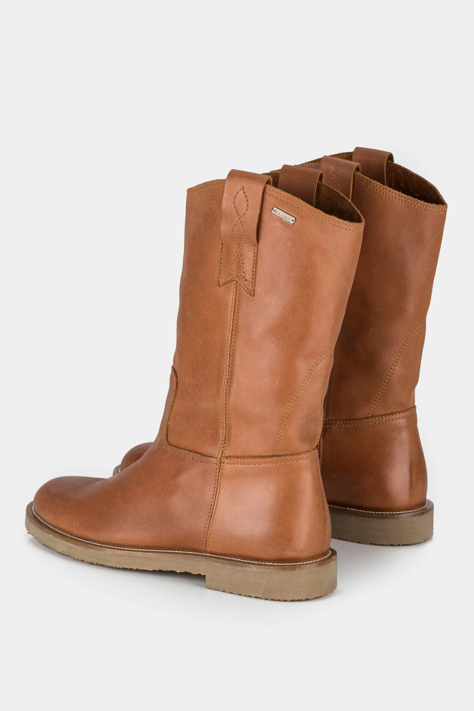 Women’s Arezzo Leather Ankle Boots with Decorative Embroidery - Image 3