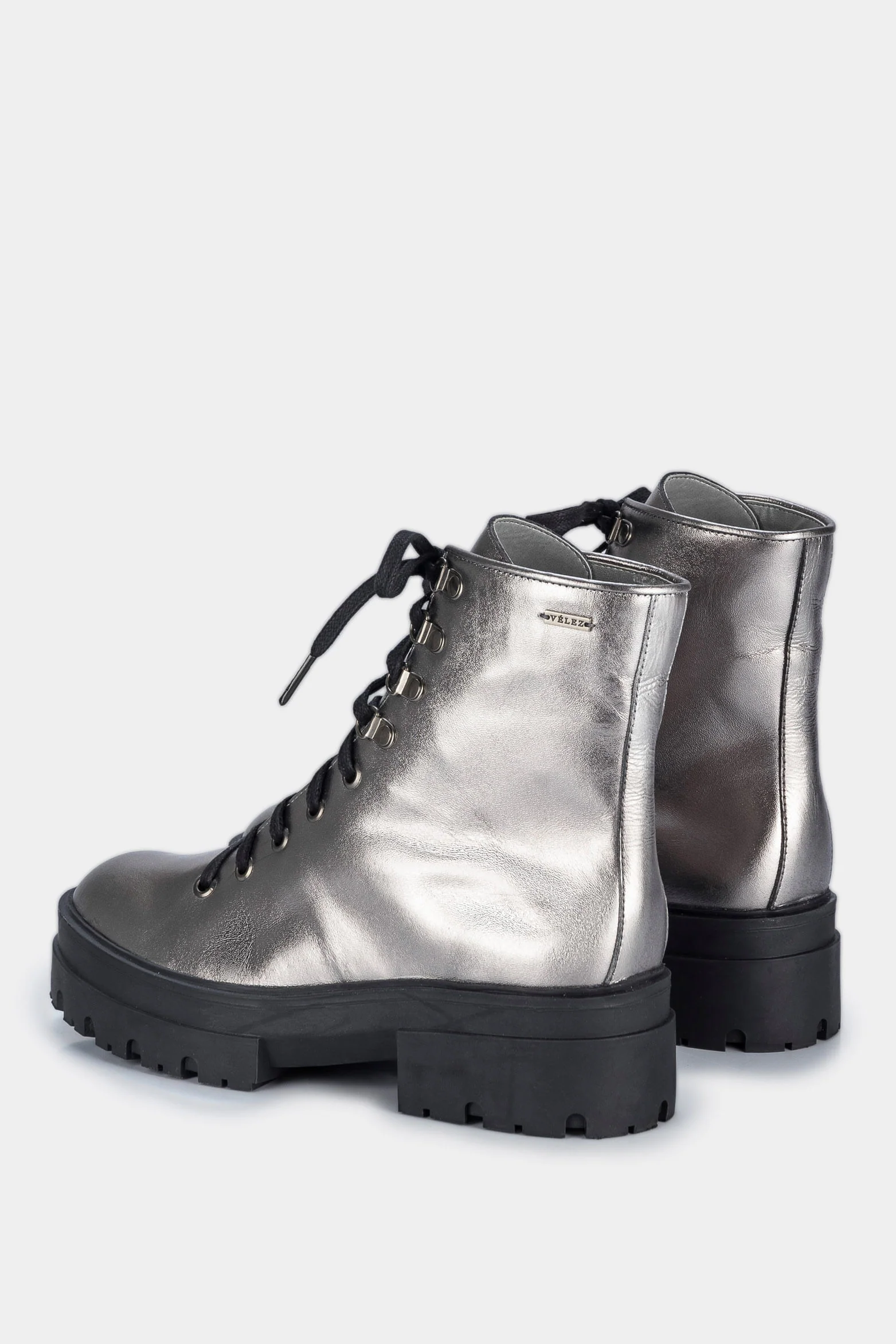 Women’s Ascona Leather Ankle Boots with Lug Sole - Image 3