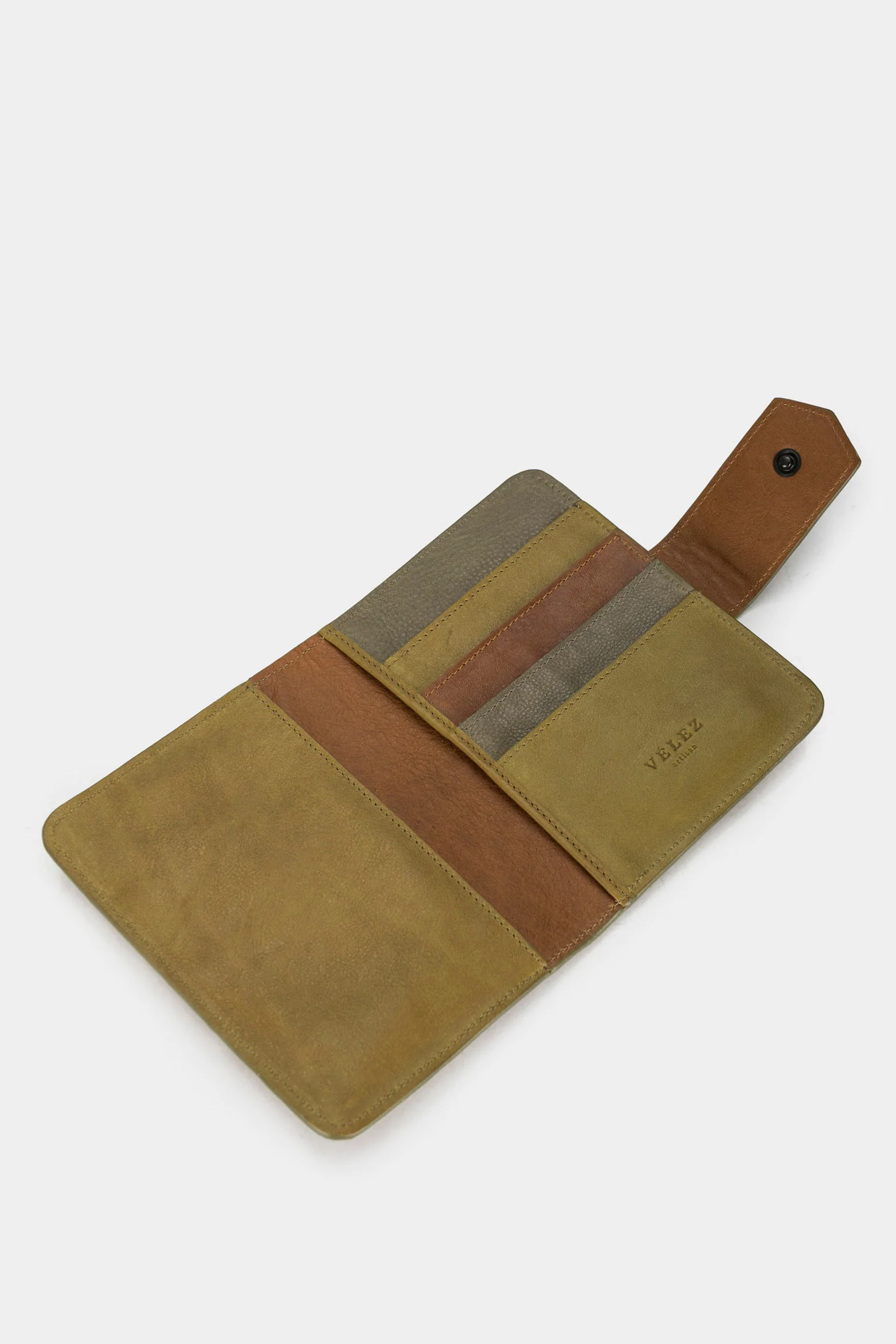 Women’s Barhi Leather Passport Holder in Honey - Image 2