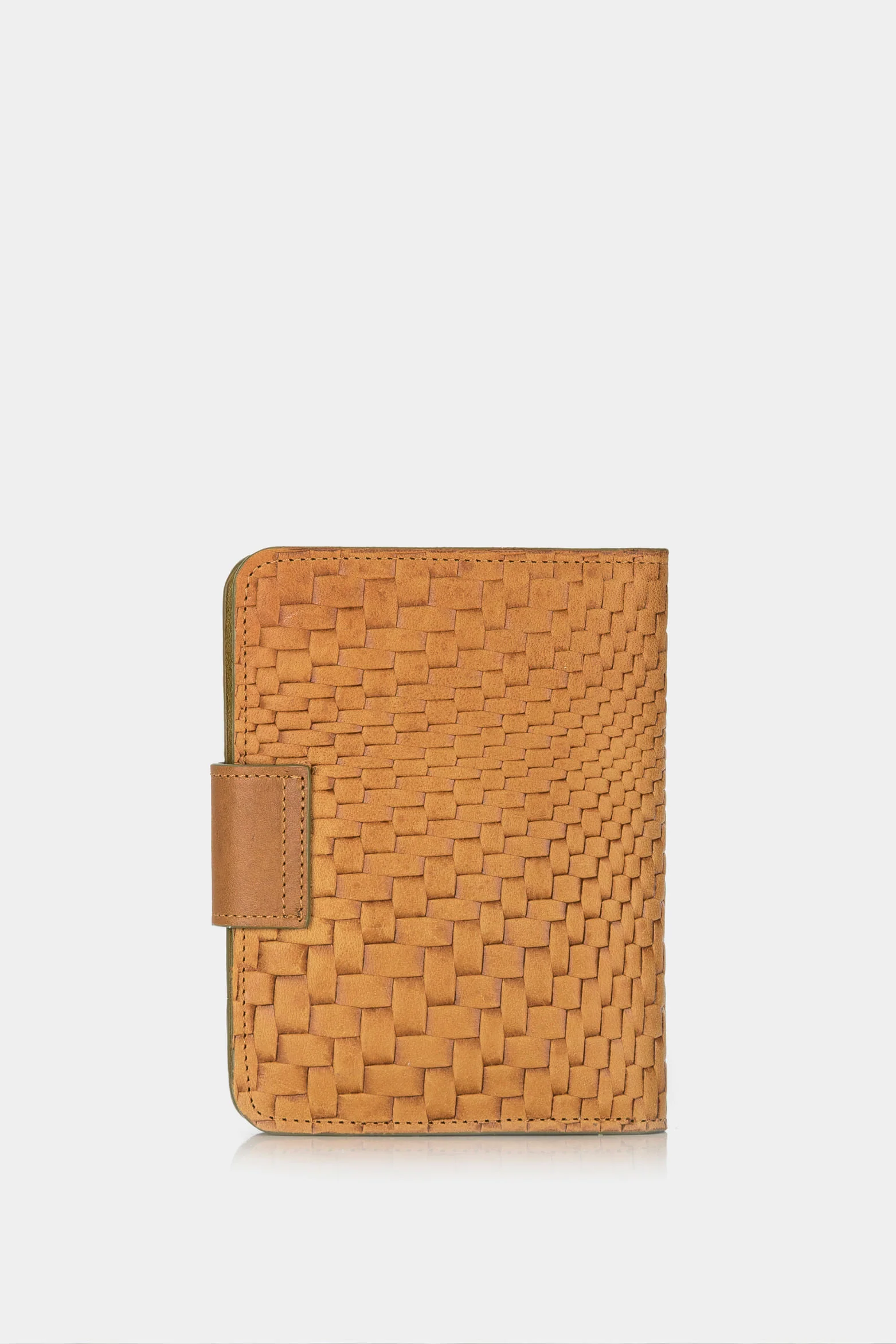 Women’s Barhi Leather Passport Holder in Honey - Image 3