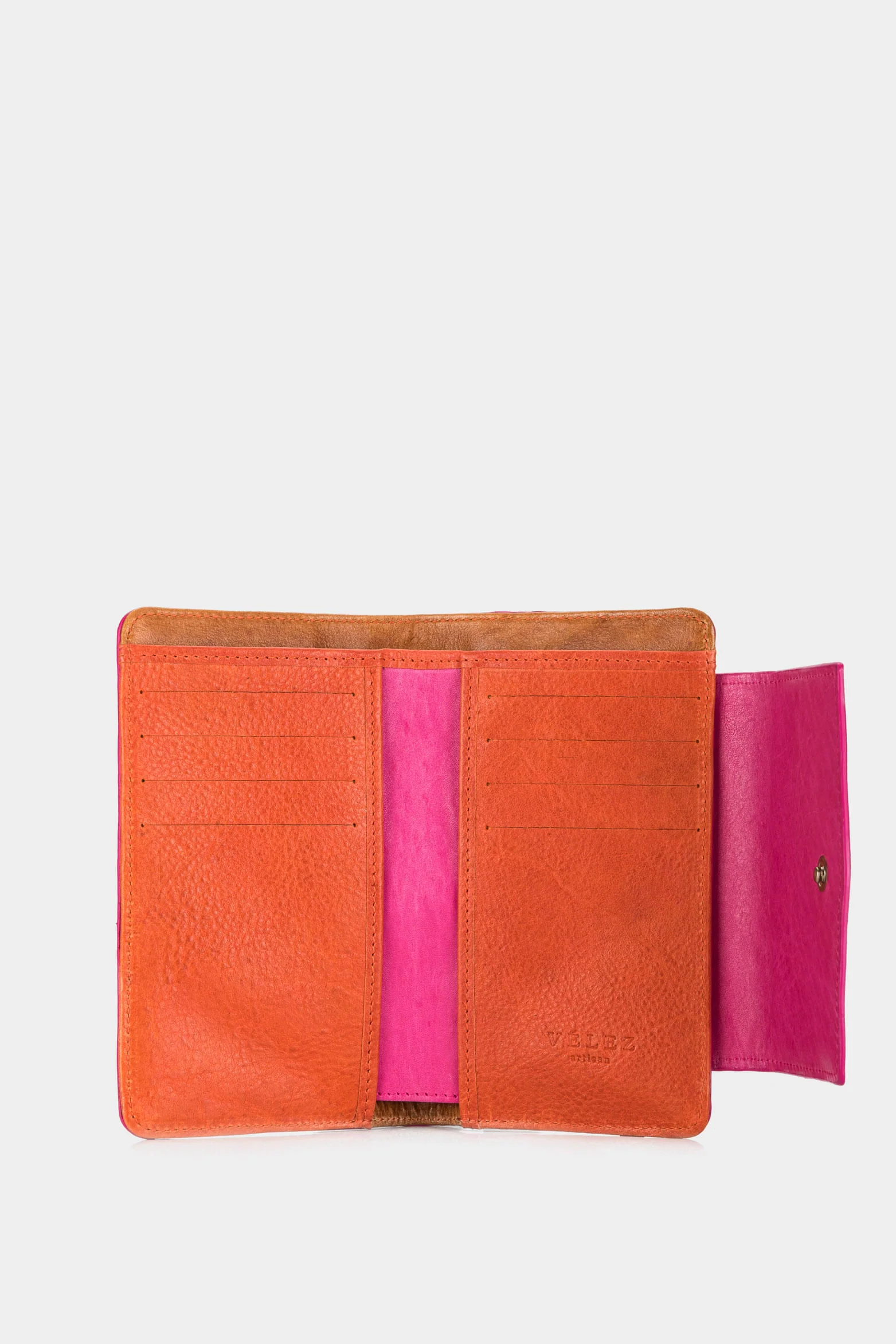 Women’s Bravo Leather Wallet with Contrast Details - Image 2