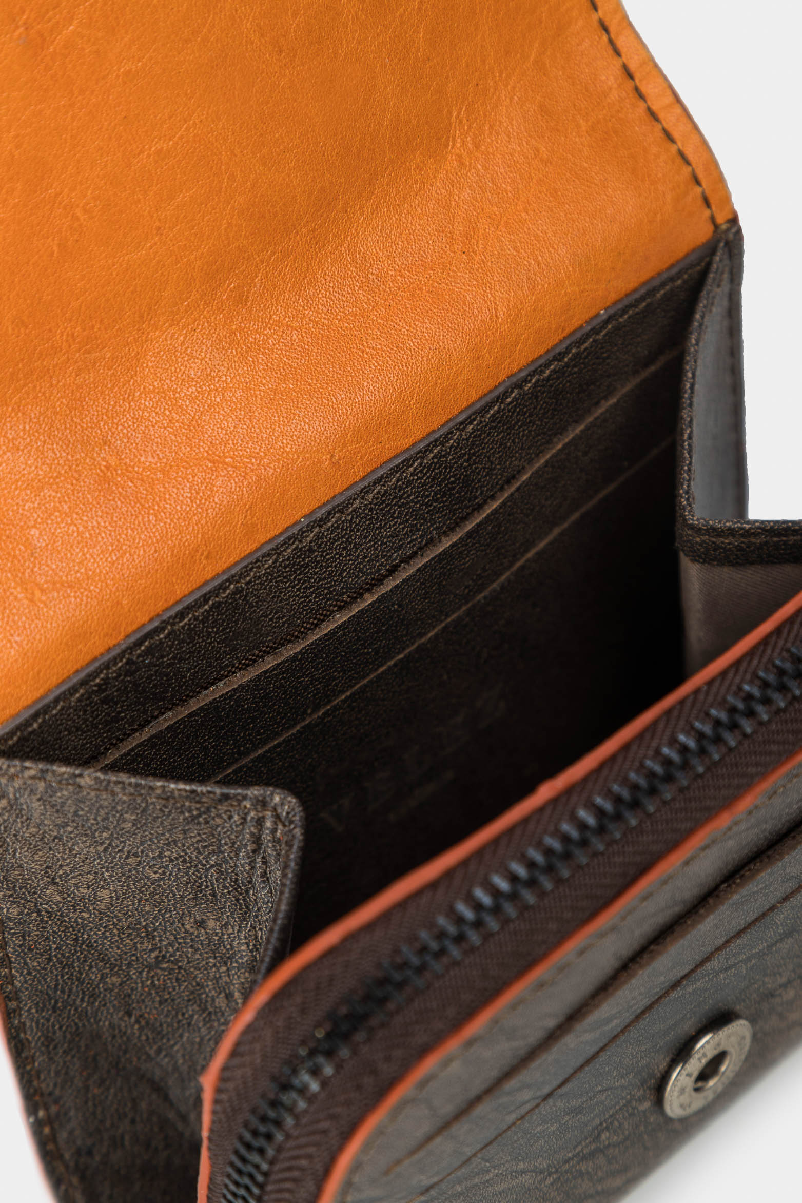 Women’s Buddha Card Holder in Distressed Leather - Image 5