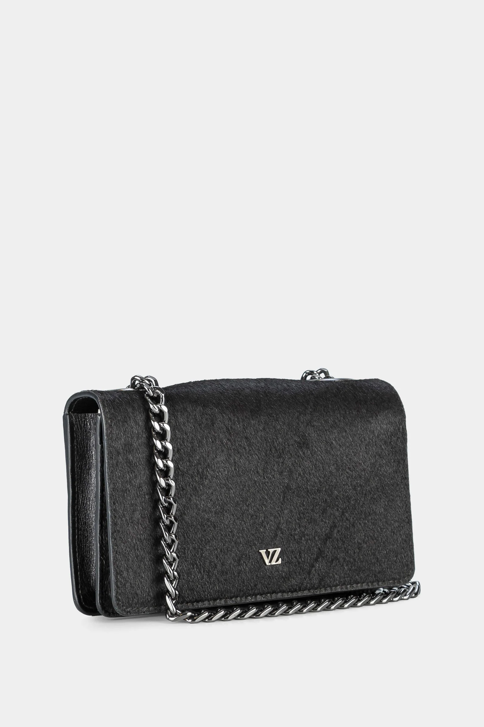 Women’s Buddha Shoulder Handbags in Leather with Calf-Hair Texture - Image 2