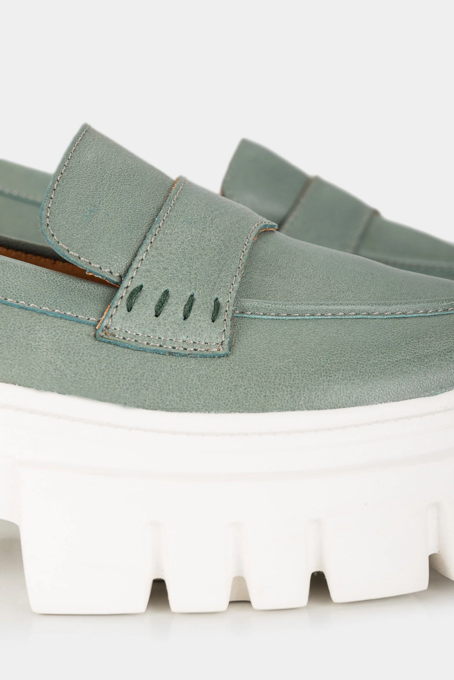 Women’s Canaries Leather Loafers with Lug Sole - Image 5