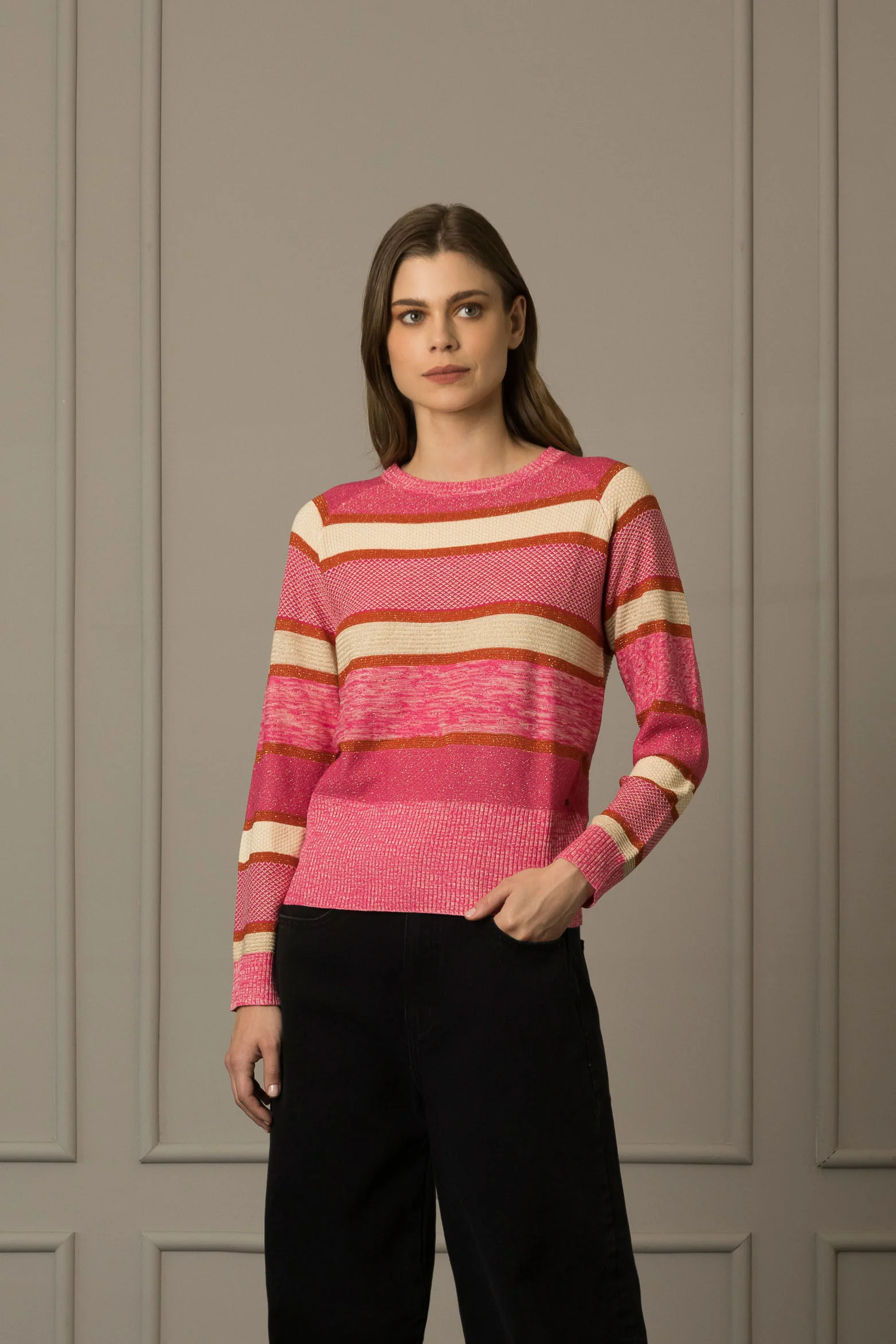 Women’s Colorblock Knit Sweater - Image 2
