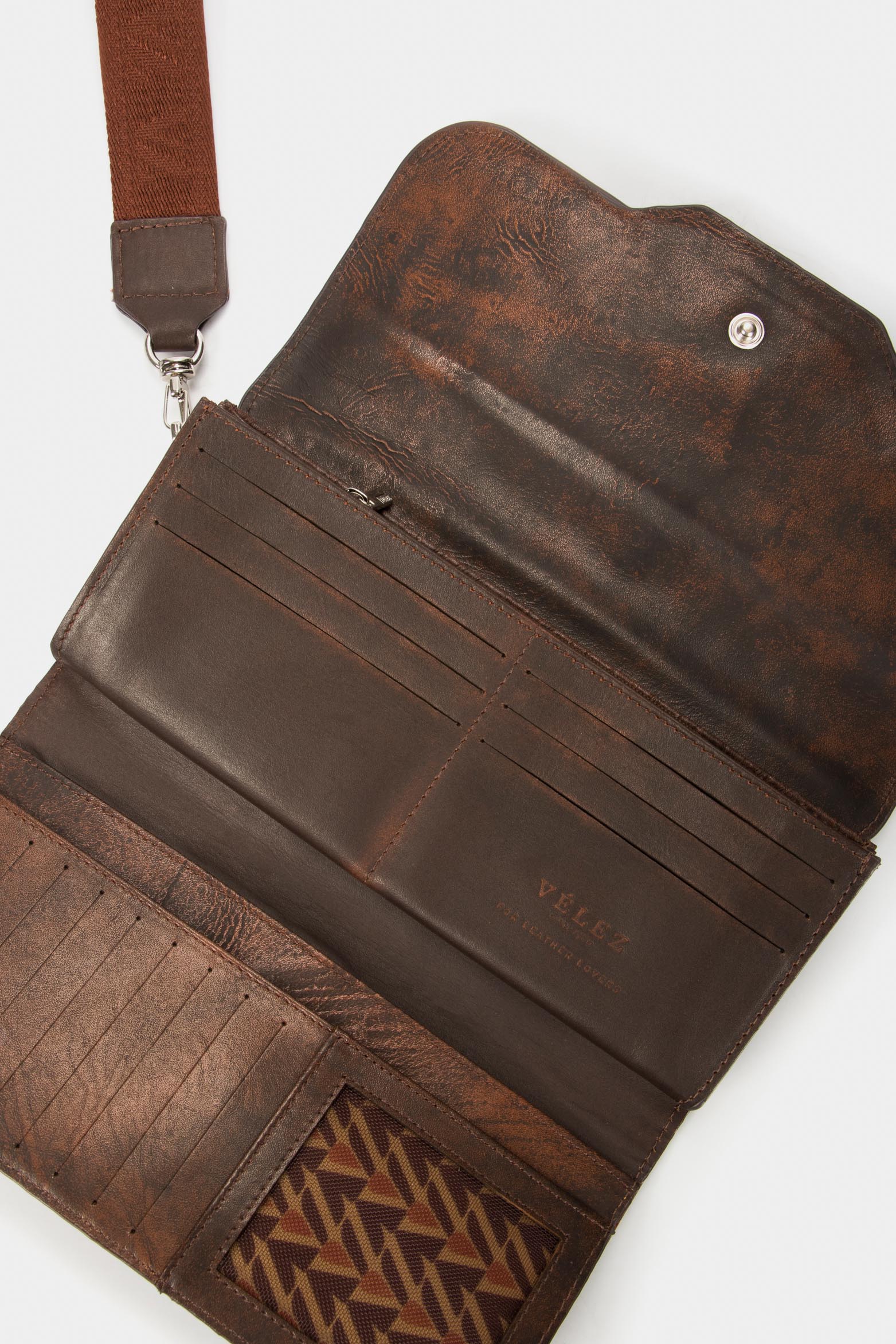 Women’s Damascus VZ Monogram Wallet in Embossed Honey Leather - Image 2