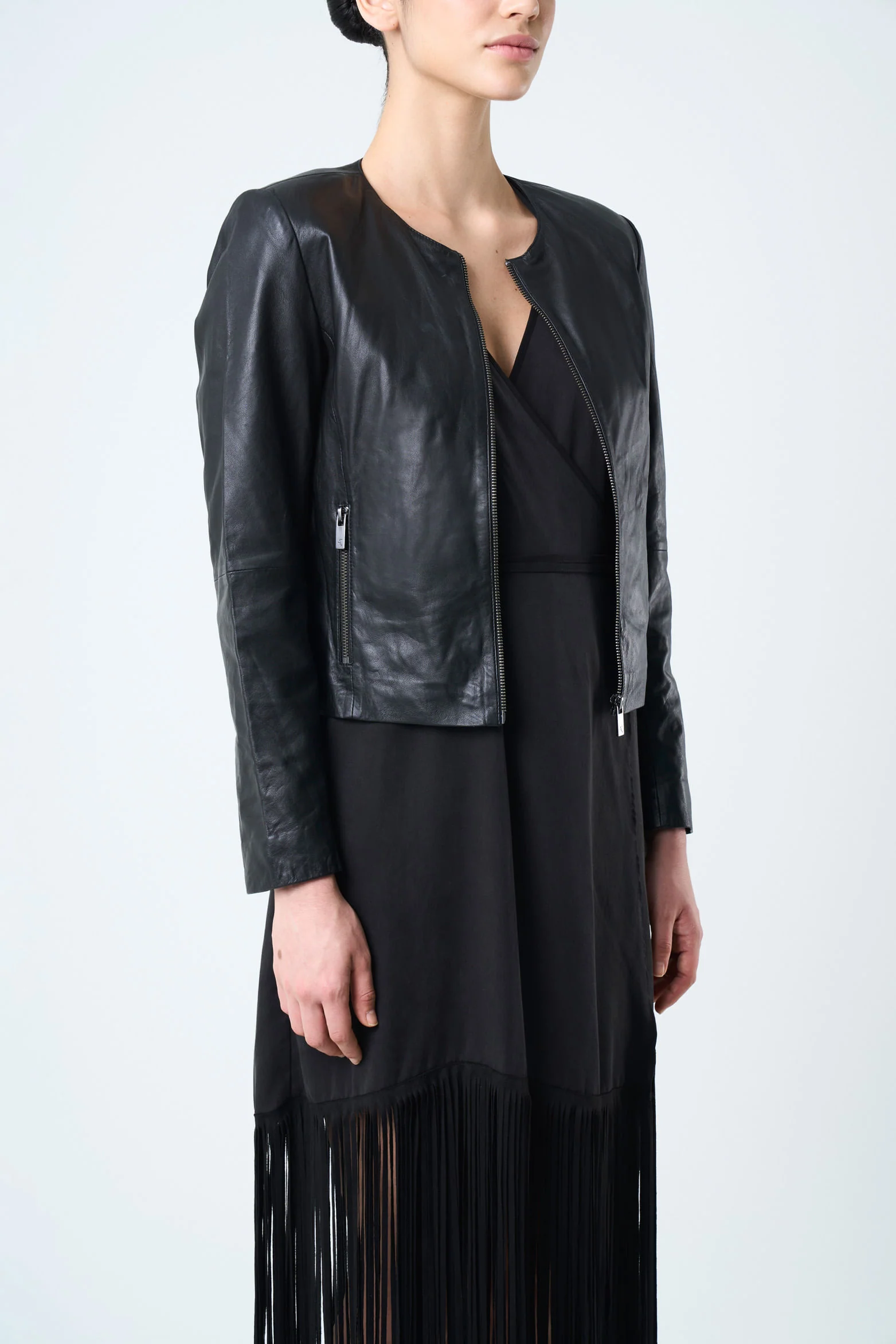Women’s Denver Leather Jacket - Image 5