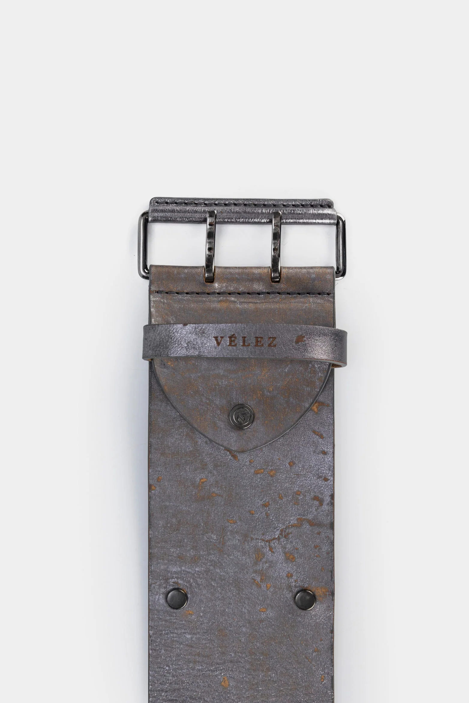 Women’s Dubai Wide Leather Belt with Studs - Image 5