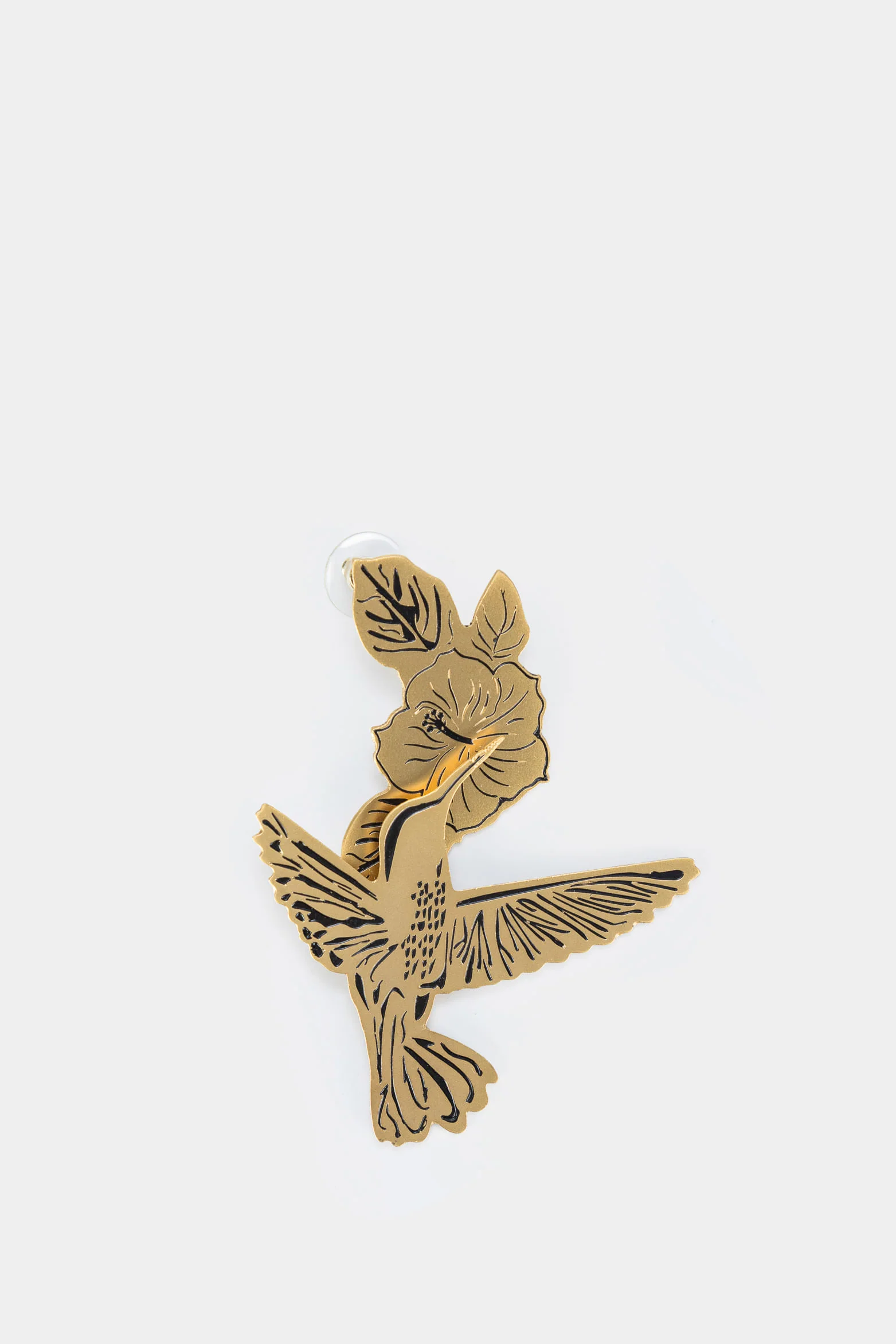 Women’s Garden Resin Earrings with Flower Head and Leaves Motif - Image 4