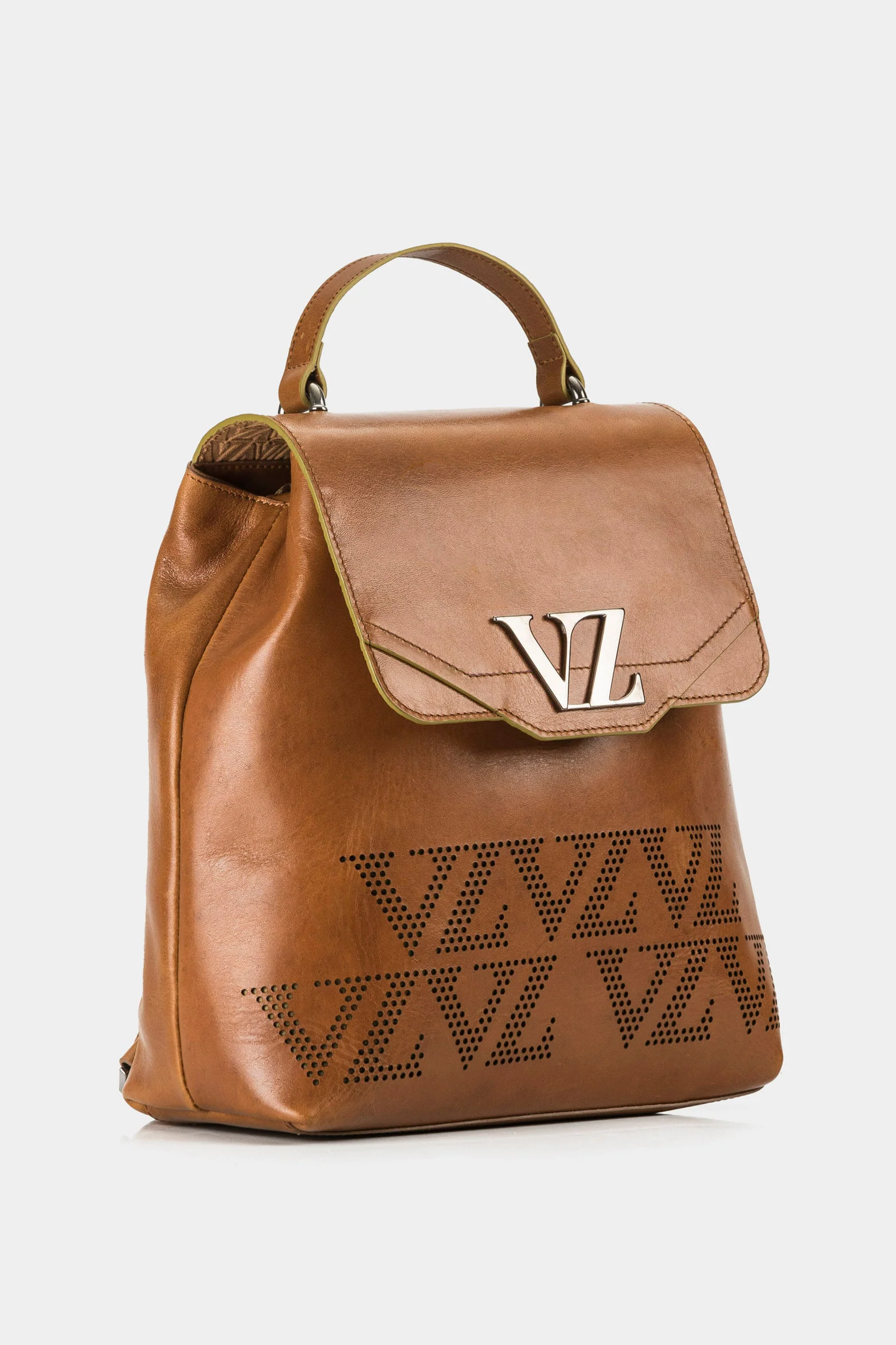 Women’s Goji Leather Backpack with VZ Monogram - Image 3