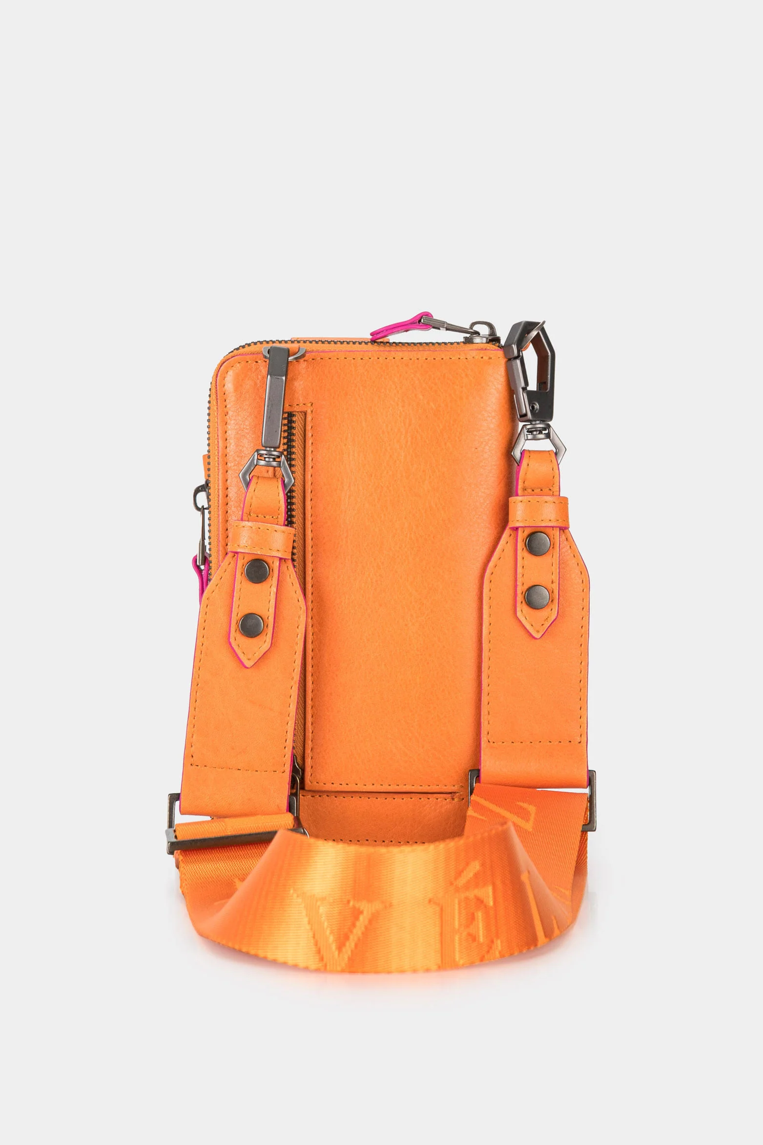 Women’s Ibiza Zip-Around Wallet in Leather with Removable Strap - Image 3