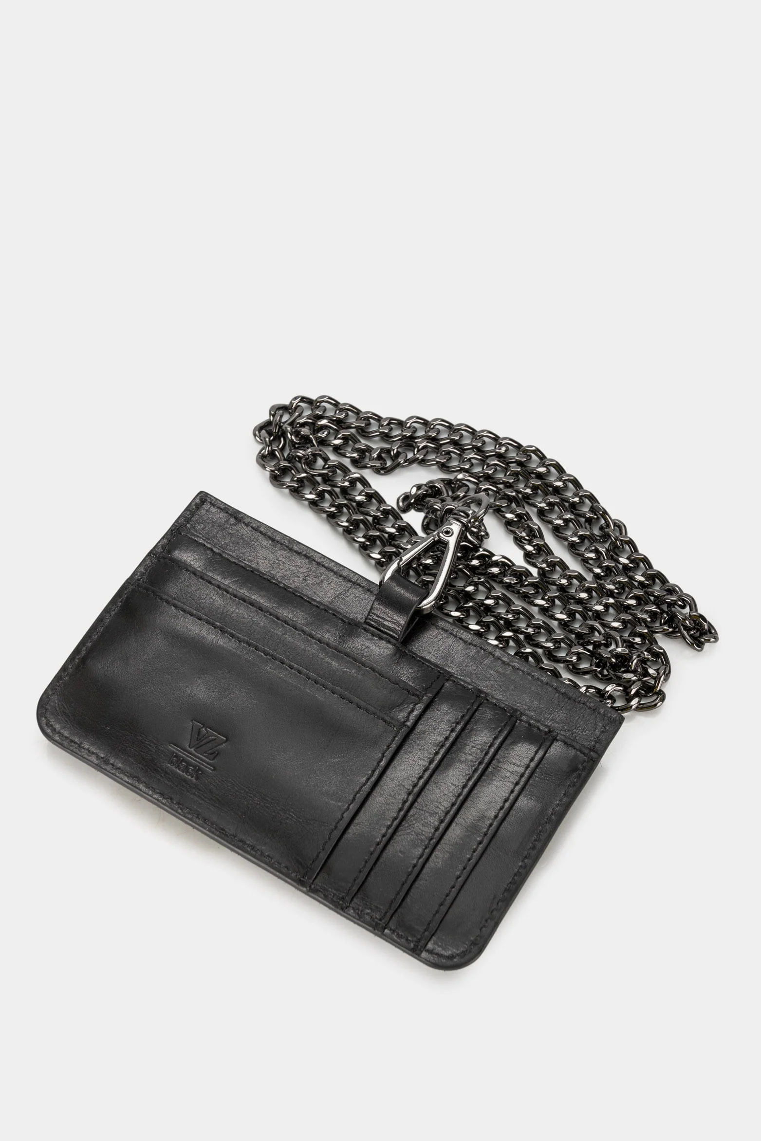 Women’s Leather Goji Card Holder with Snap-Closure Coin Purse - Image 2