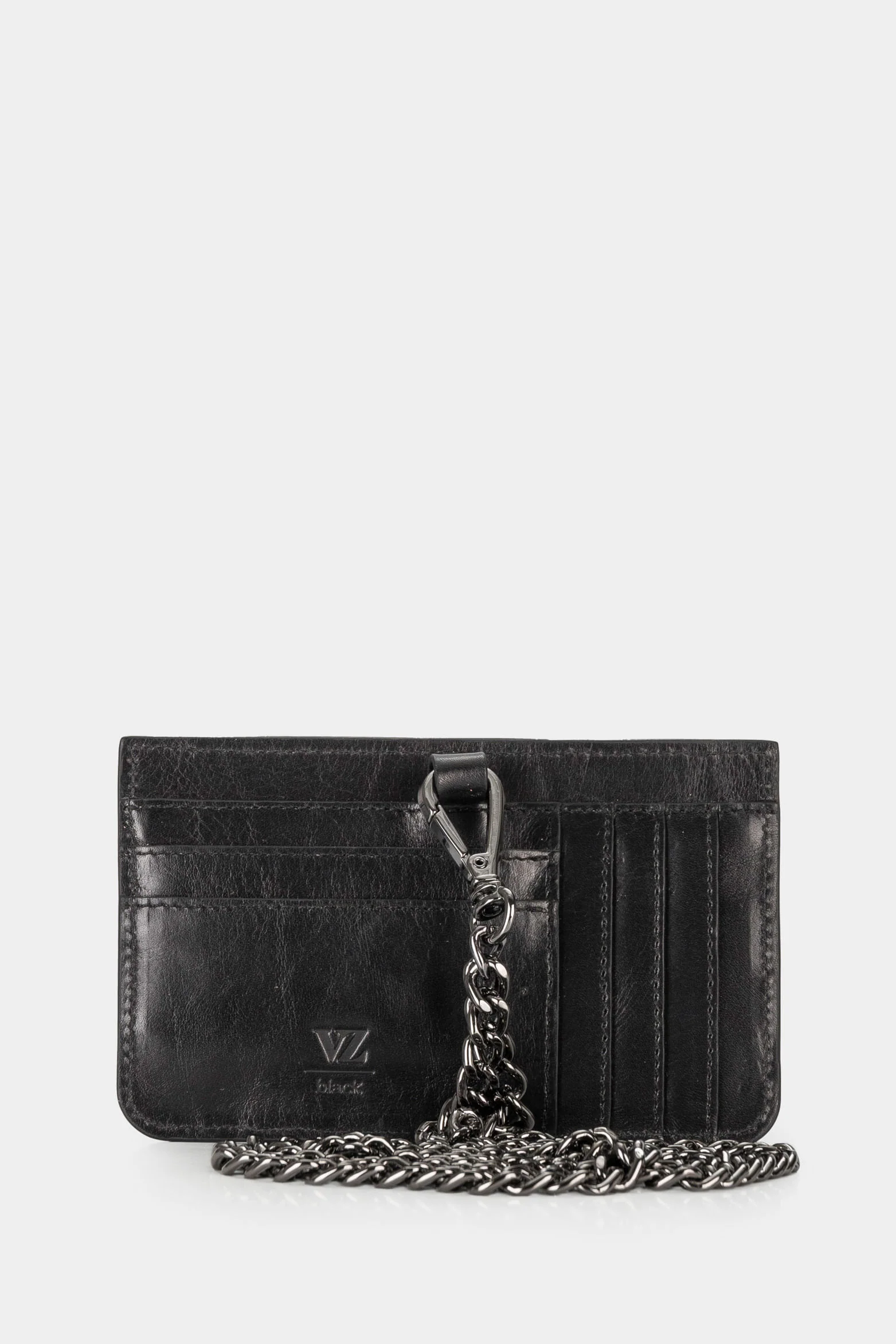 Women’s Leather Goji Card Holder with Snap-Closure Coin Purse - Image 3