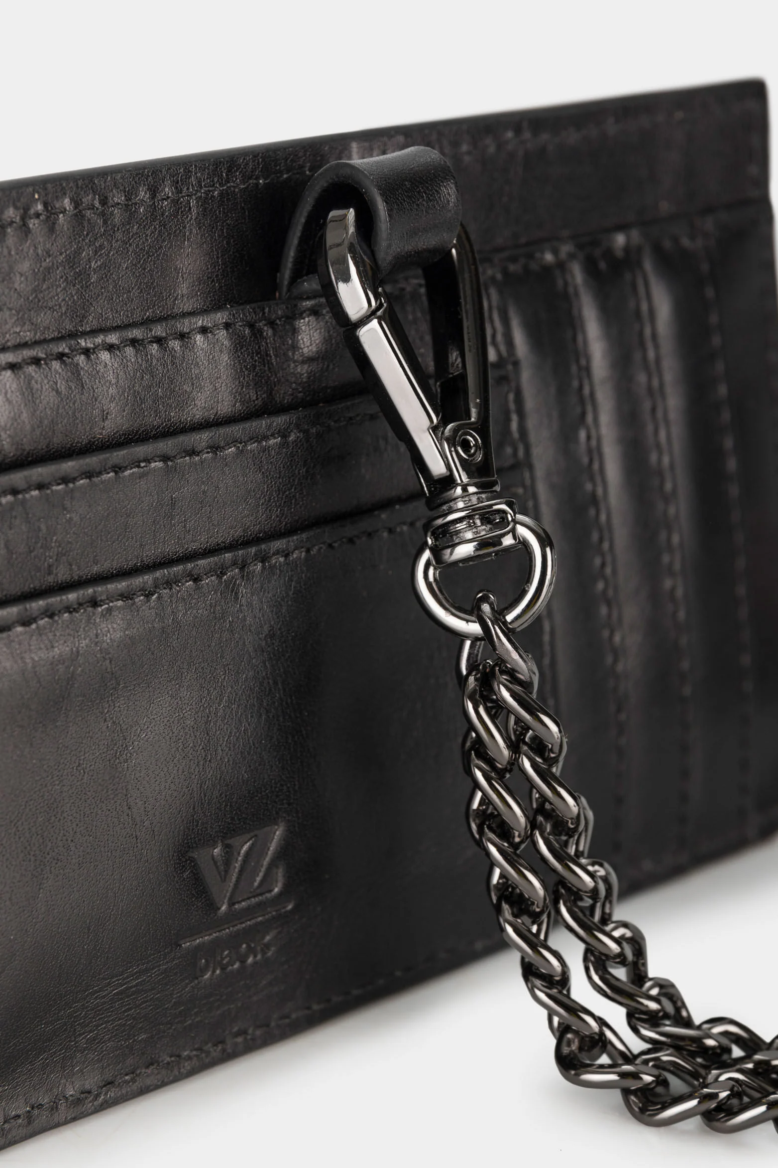 Women’s Leather Goji Card Holder with Snap-Closure Coin Purse - Image 6