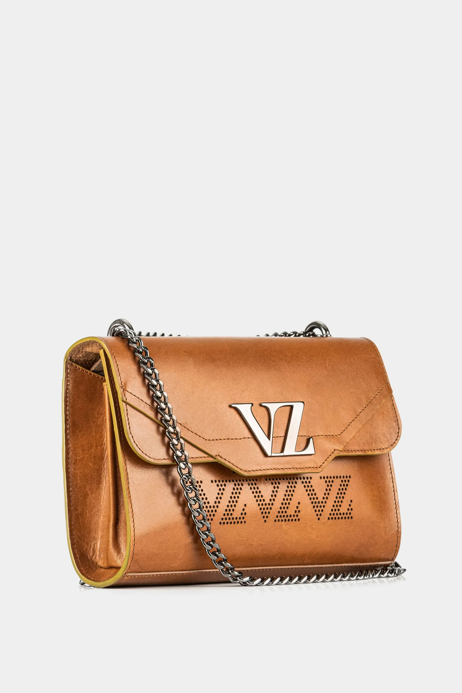Women’s Lili Leather Bowling Handbags with VZ Monogram - Image 2