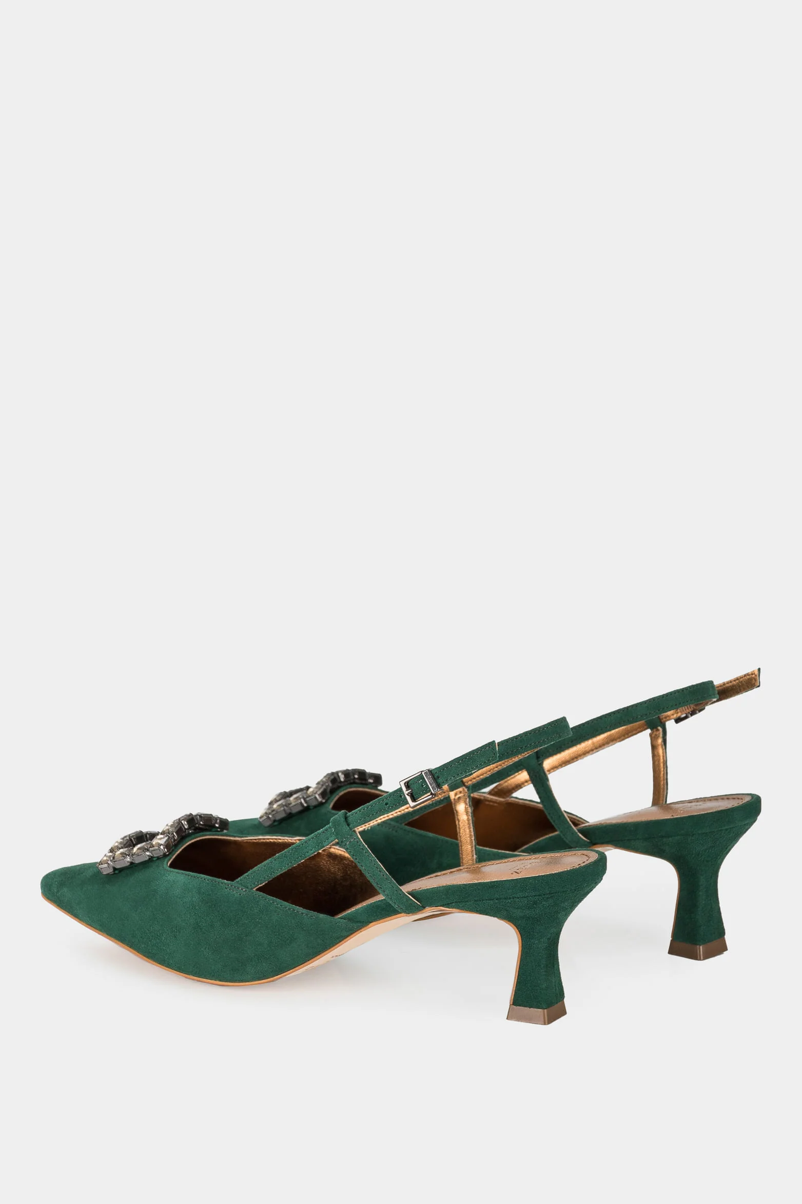 Women’s Monsanto Leather Pump with Beaded Appliqué - Image 3