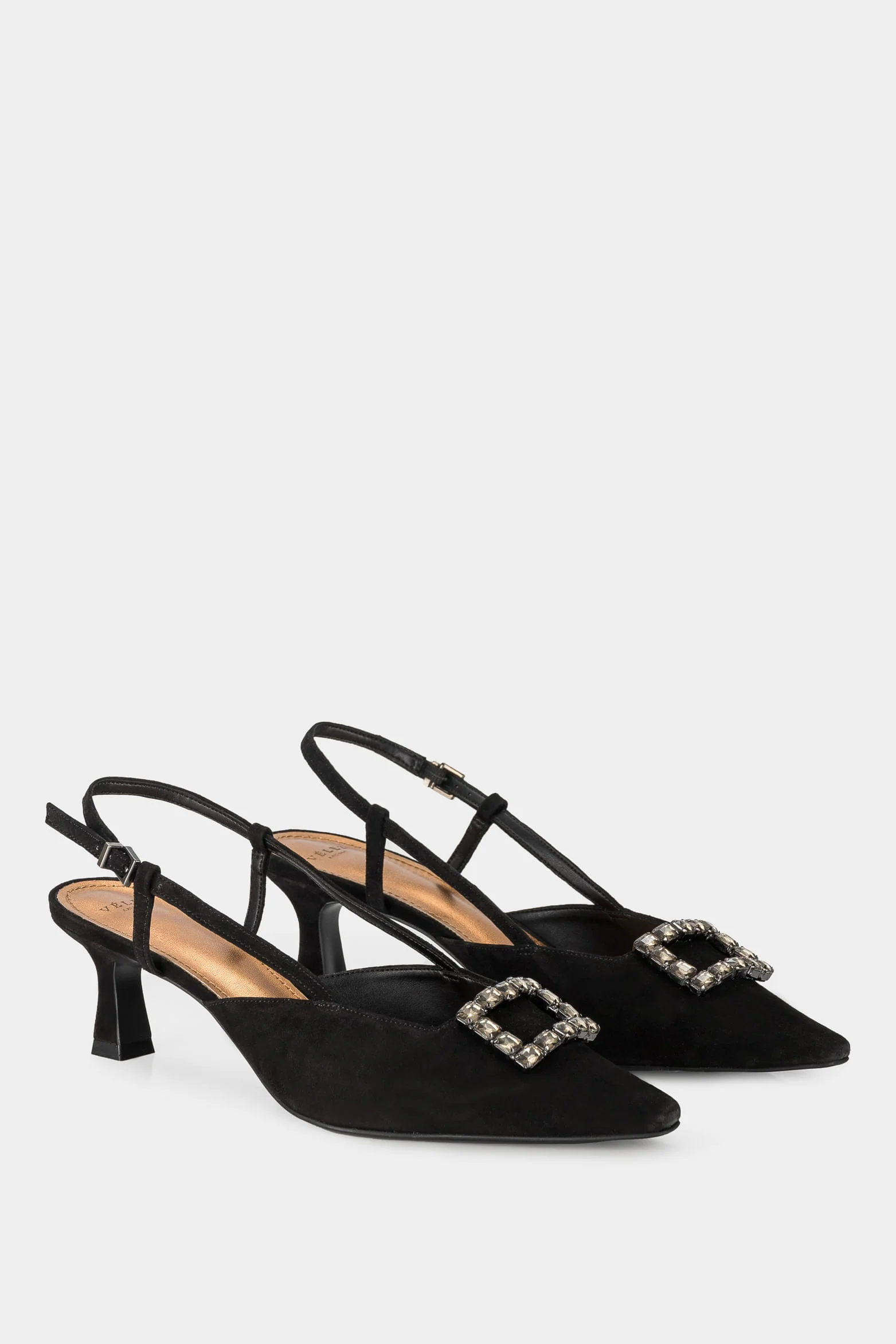 Women’s Monsanto Leather Pump with Beaded Appliqué - Image 2