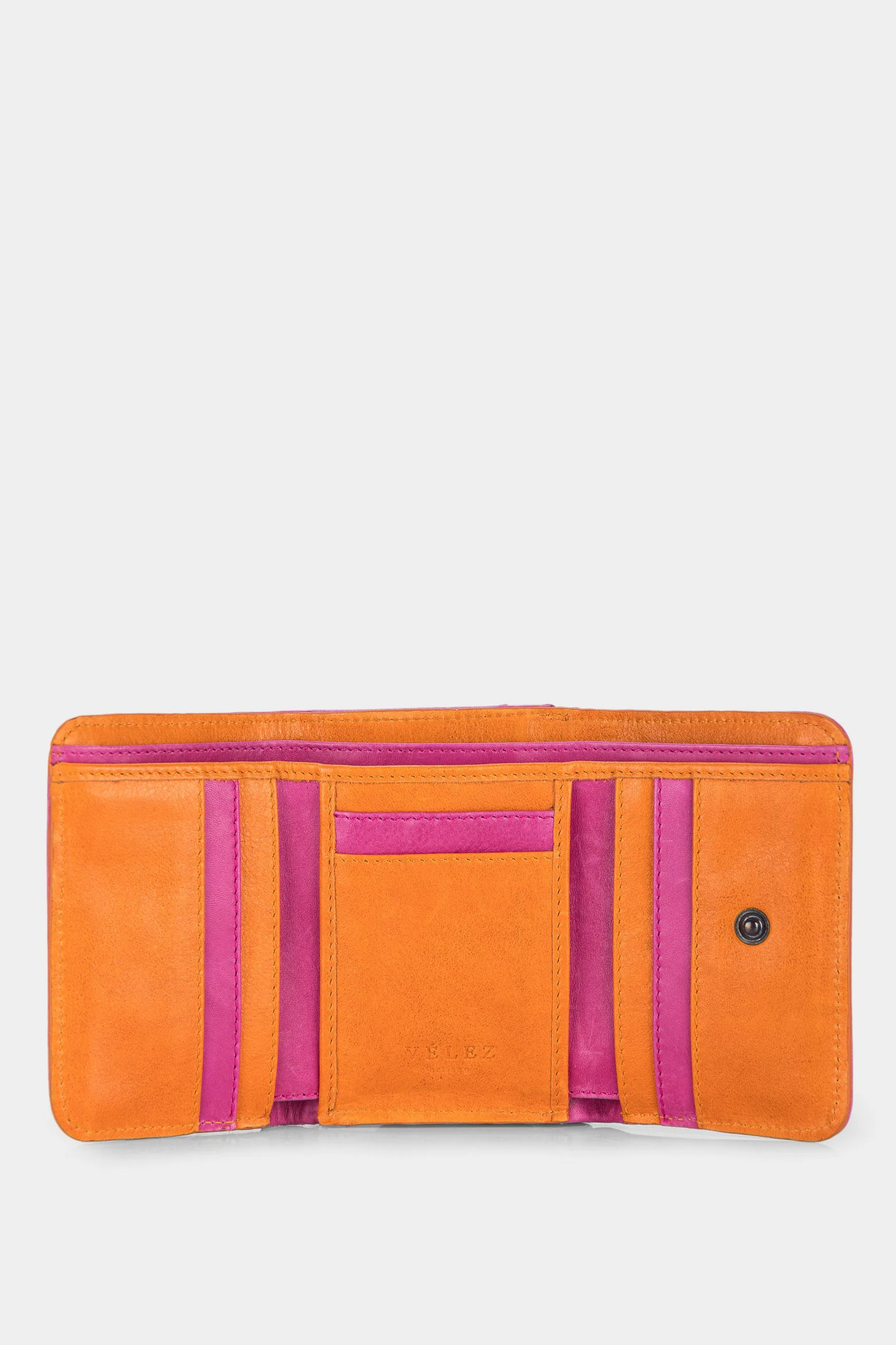 Women’s Multipurpose Small Wallet in Fuchsia Leather - Image 2