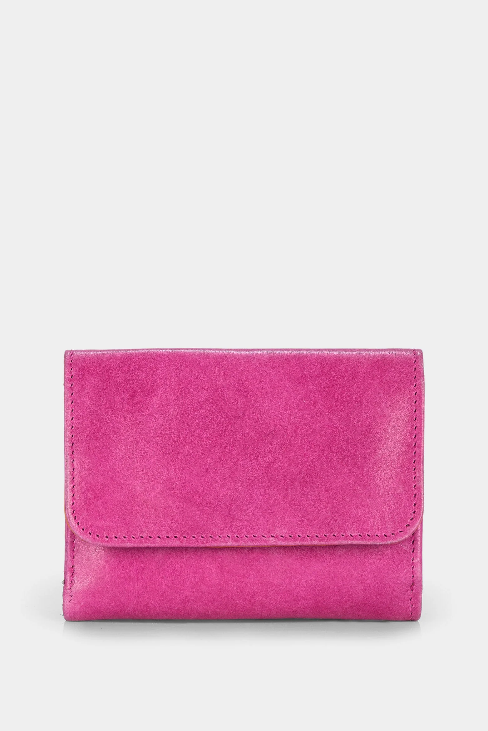 Women’s Multipurpose Small Wallet in Fuchsia Leather - Image 3