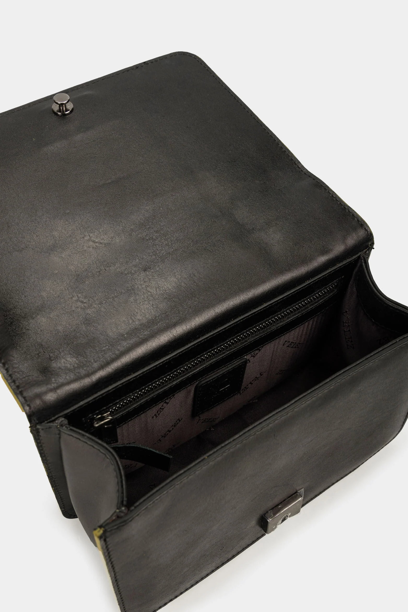 Women’s Onyx Leather Crossbody with VZ Monogram - Image 6