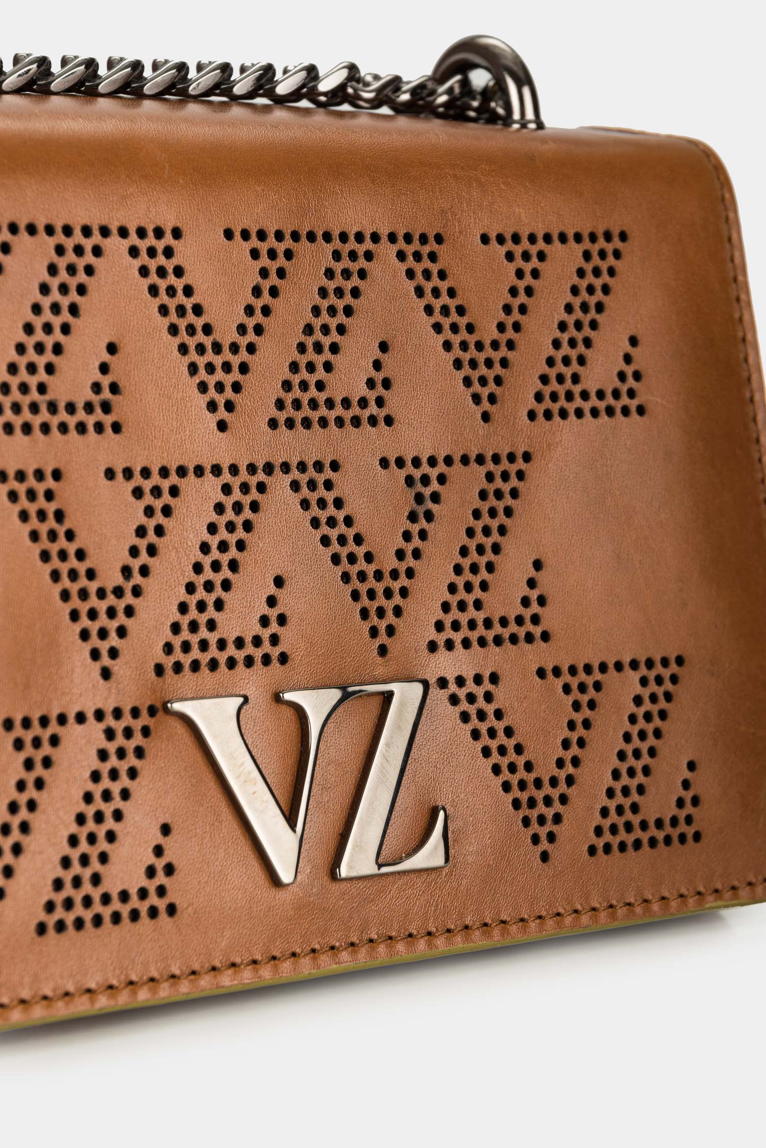 Women’s Onyx Leather Crossbody with VZ Monogram - Image 4
