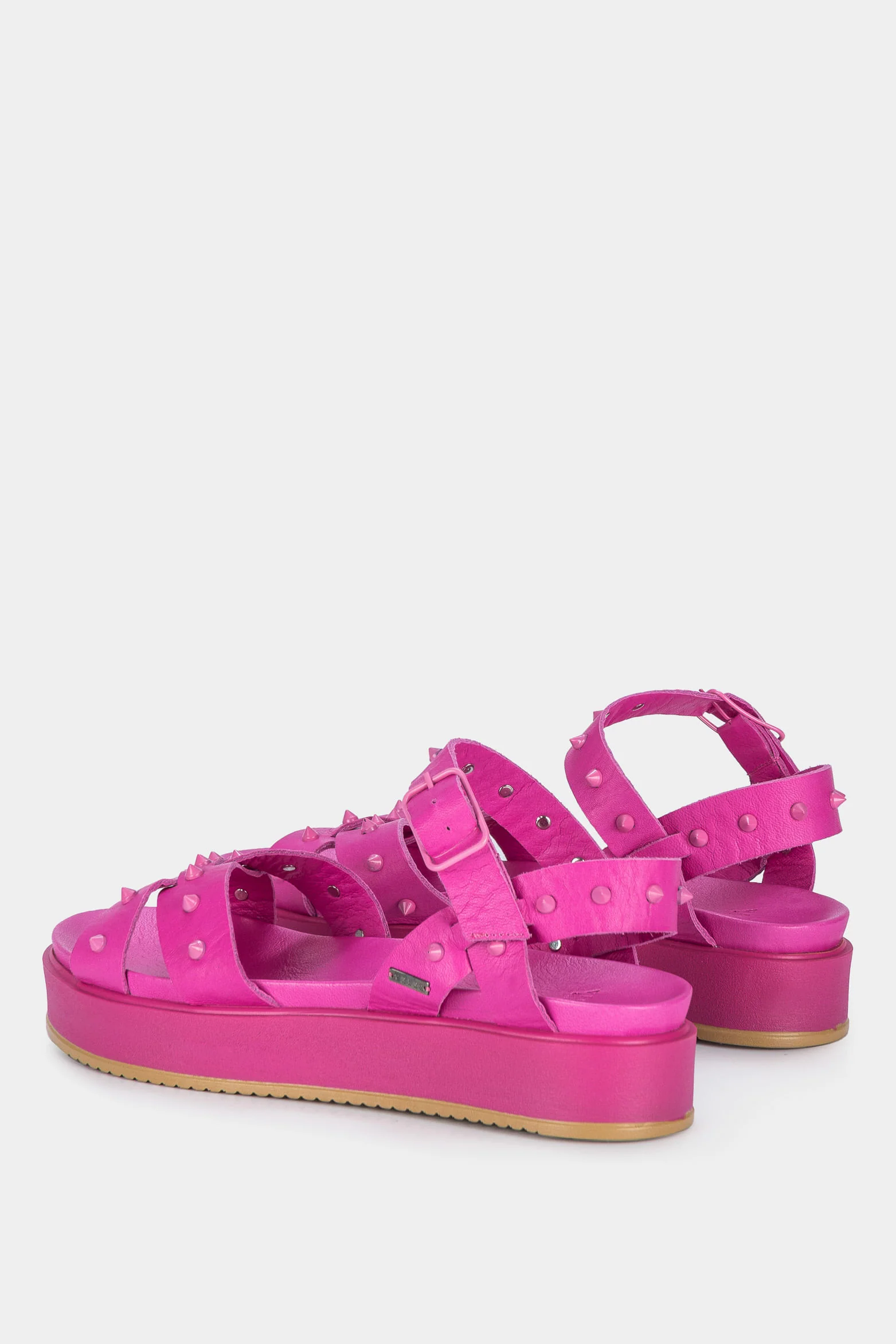 Women’s Palau Platform Leather Sandals with Metal Studs - Image 3