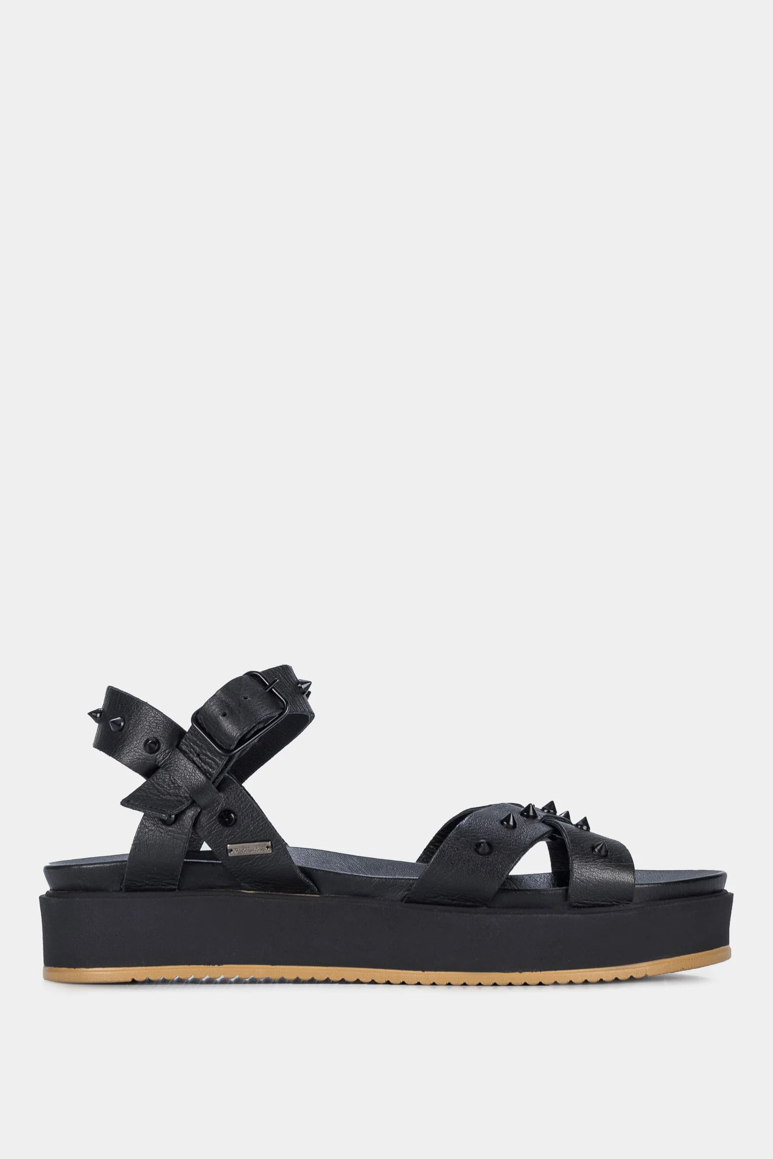Women’s Palau Platform Leather Sandals with Metal Studs