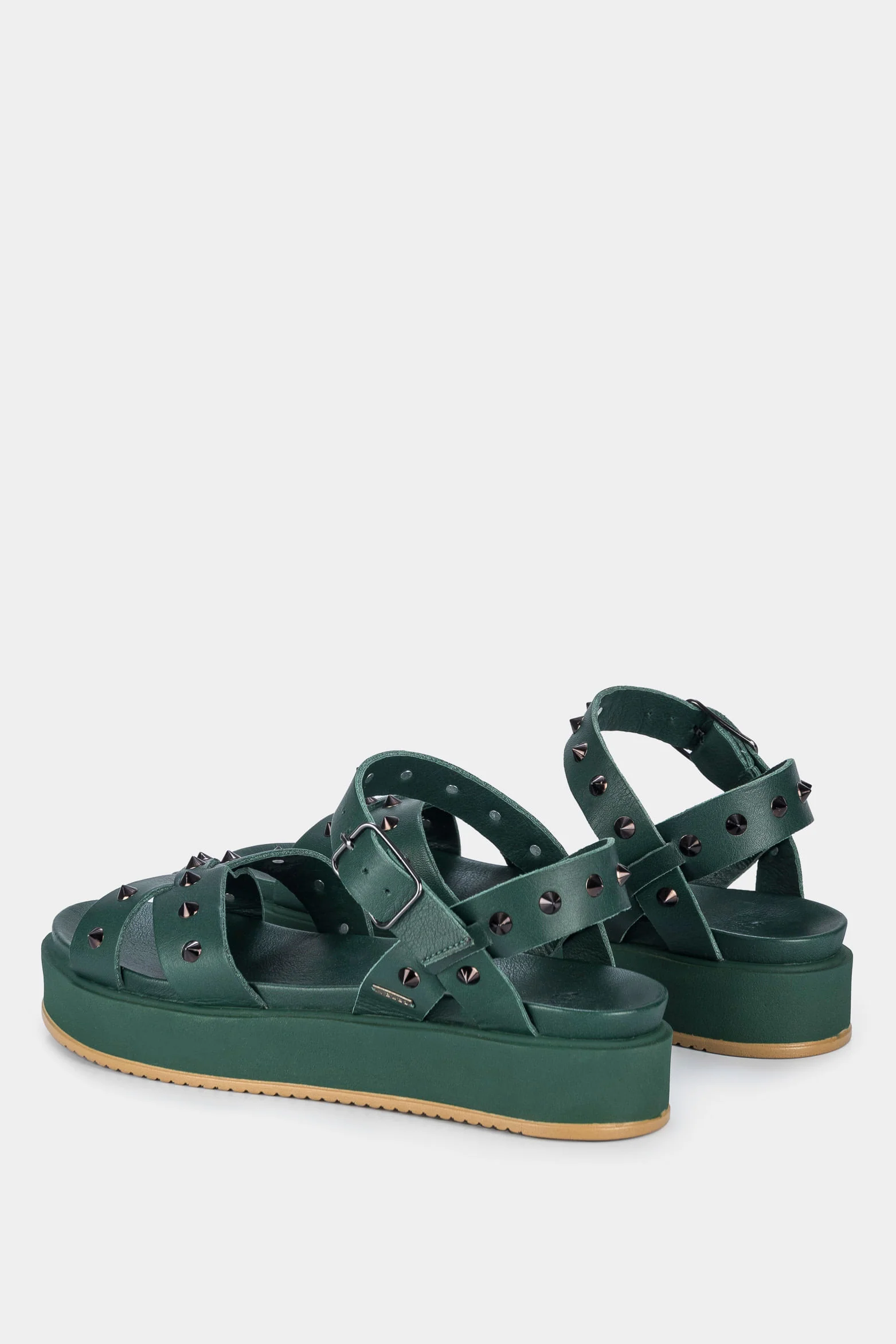Women’s Palau Platform Leather Sandals with Metal Studs - Image 3