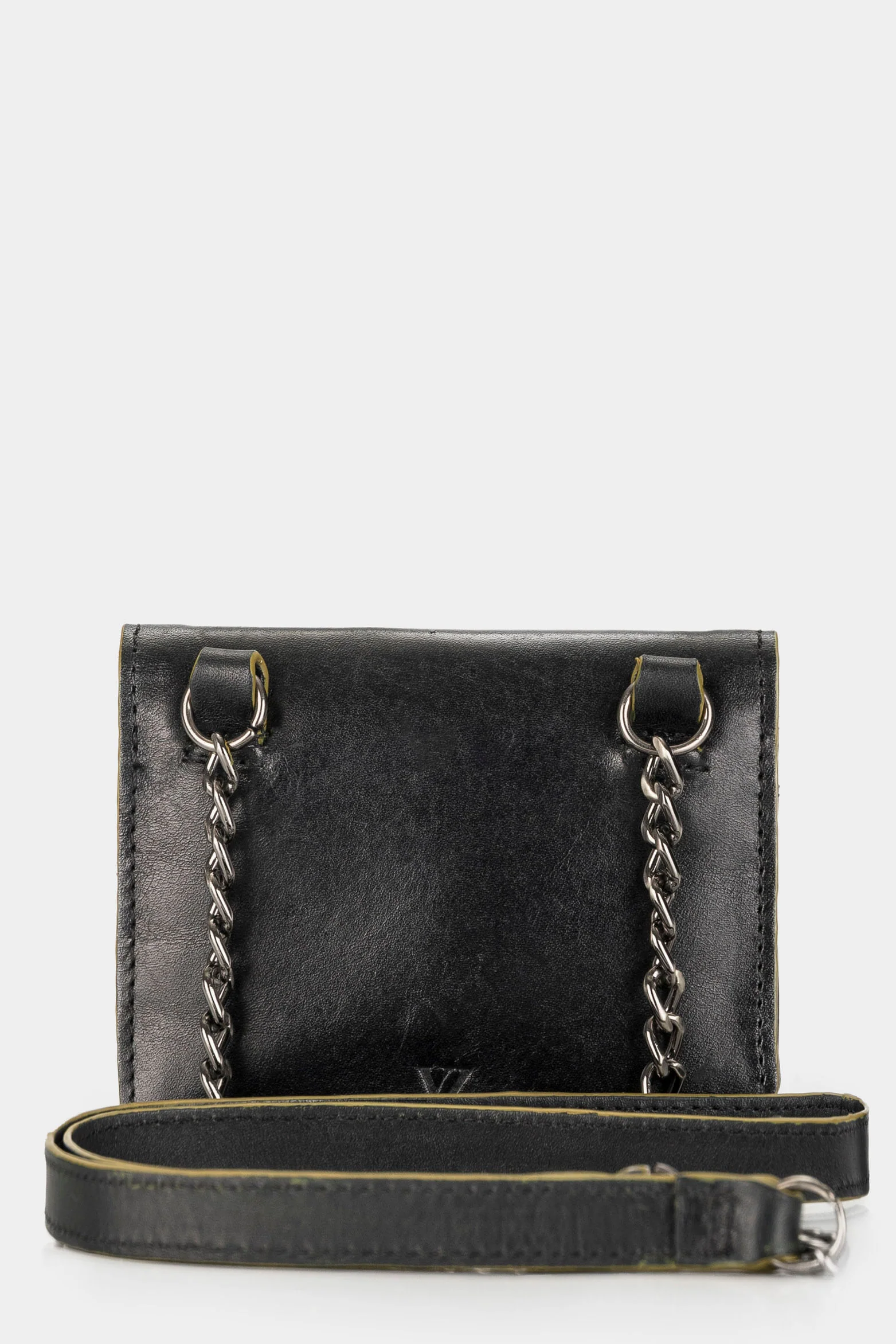 Women’s Splash Leather Card Holder with Perforated VZ Detail - Image 3