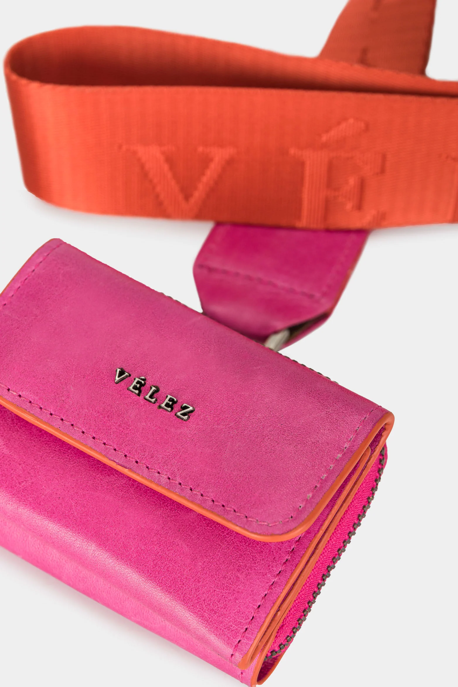 Women’s Tropical Leather Wallet with Removable Strap - Image 4