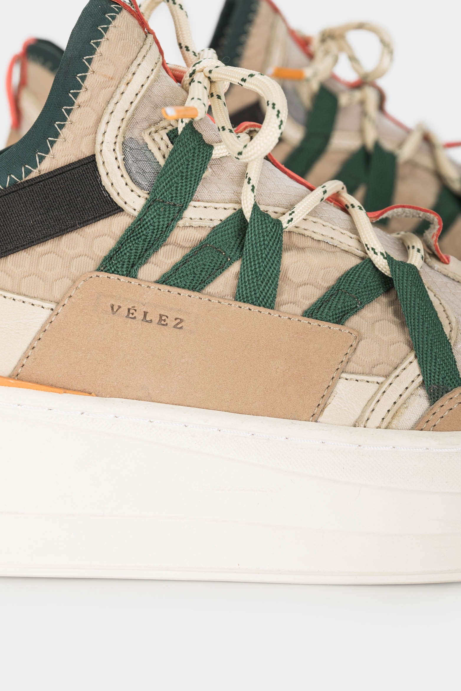 Women’s Urban Lily Sneakers in Textile with Leather Details - Image 5