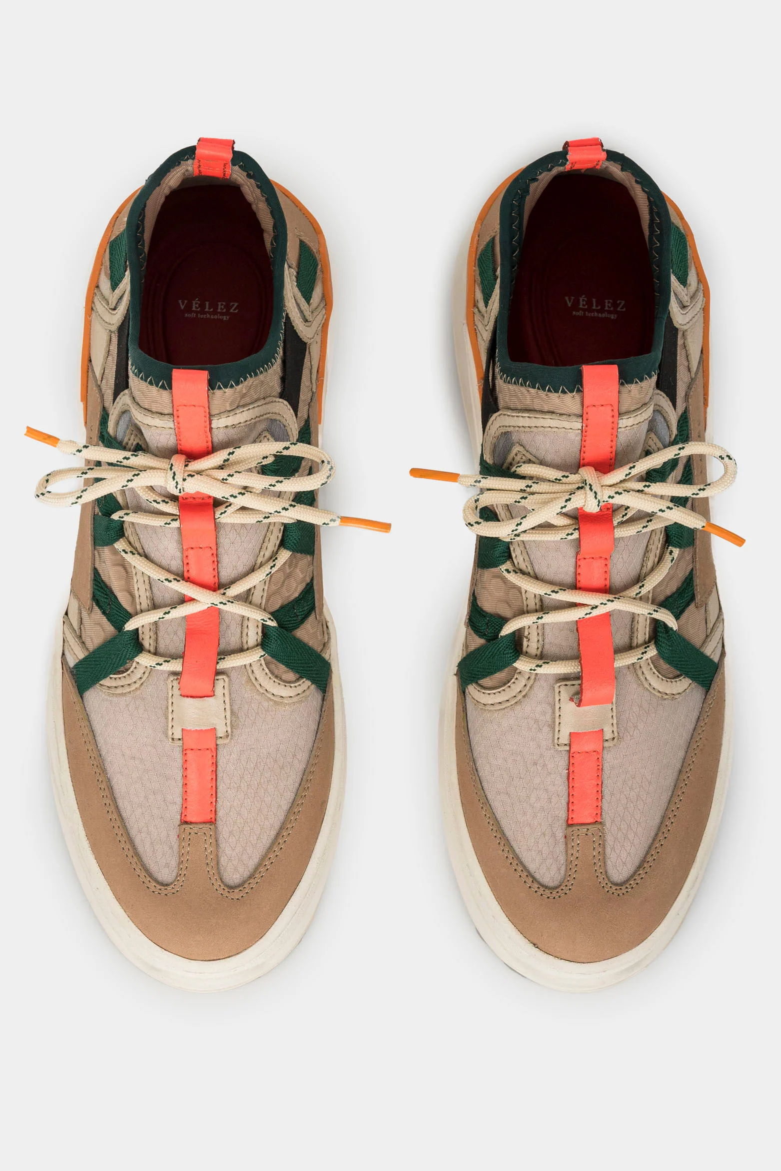 Women’s Urban Lily Sneakers in Textile with Leather Details - Image 7