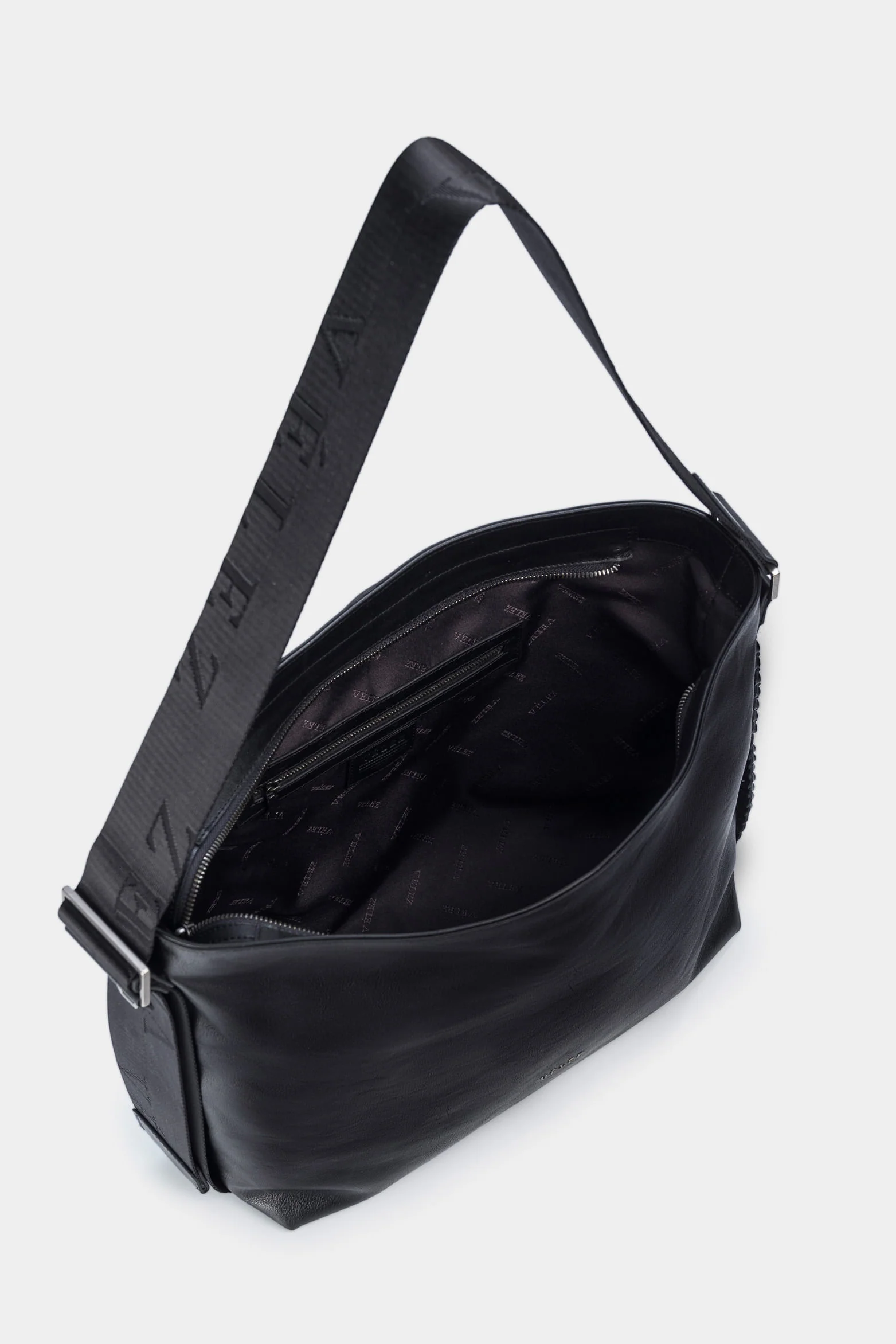 Women’s Venus Bowling Handbags in Semi-Shine Smooth Leather with Braided Detail - Image 7