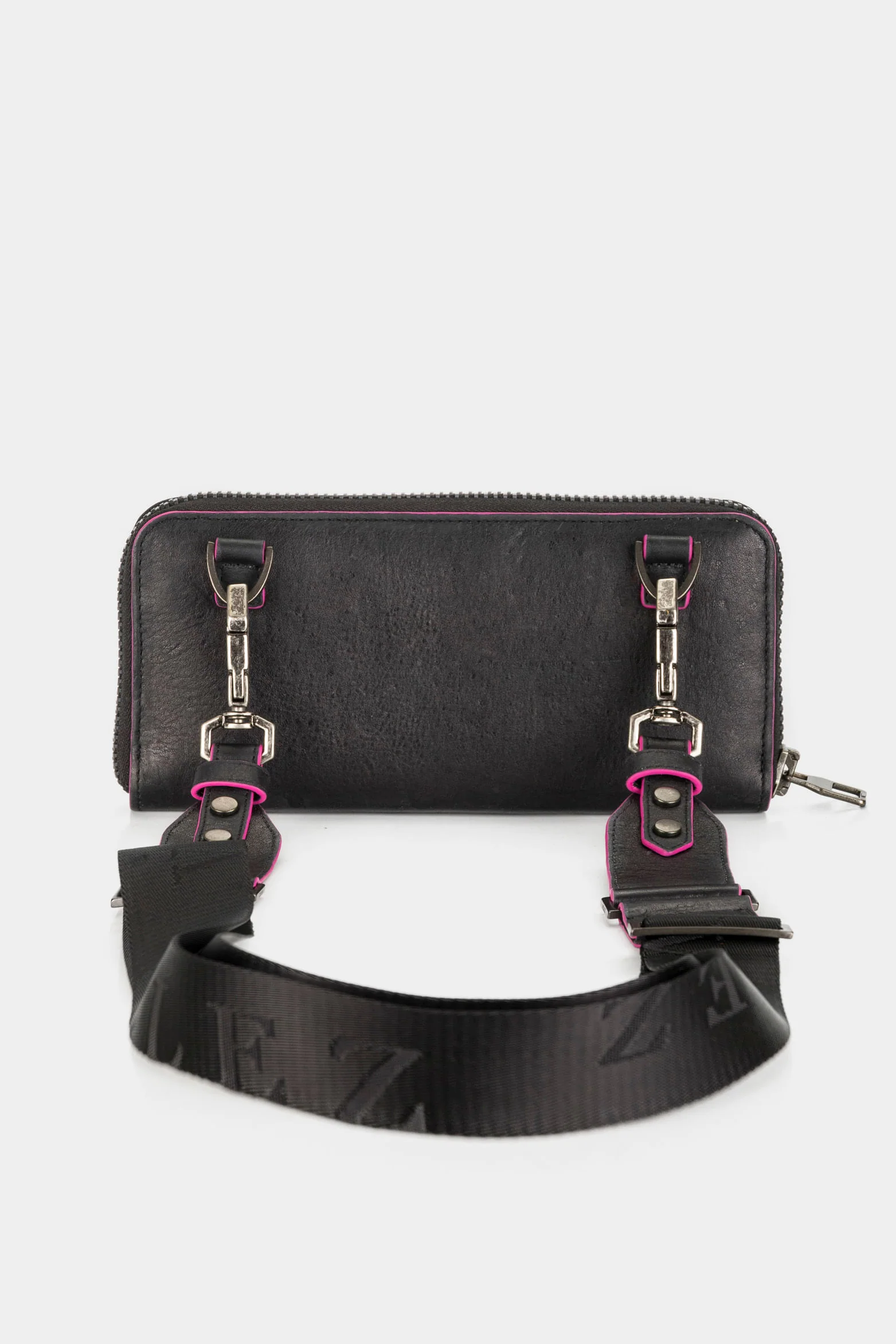 Women’s Vesuvius Leather Zip-Around Wallet with Removable Strap - Image 3