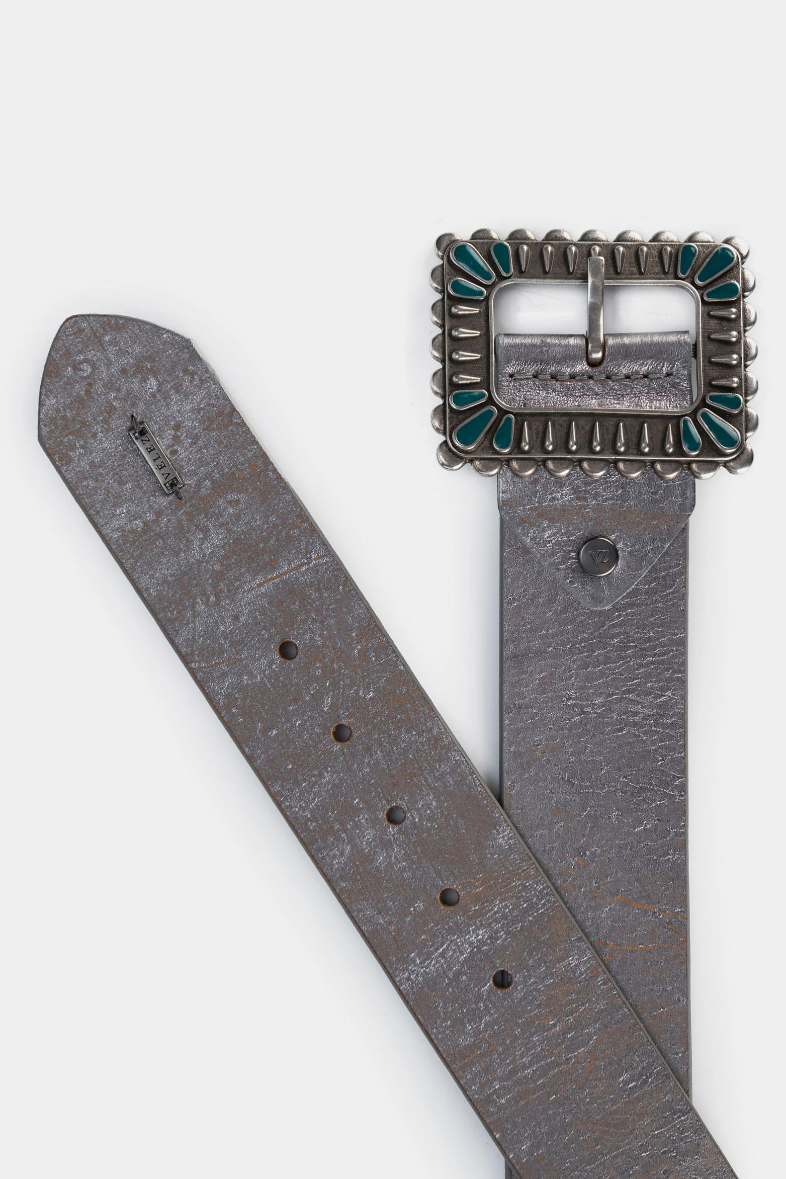Women’s Zermat Single-Sided Boho-Style Wide Leather Belt - Image 4